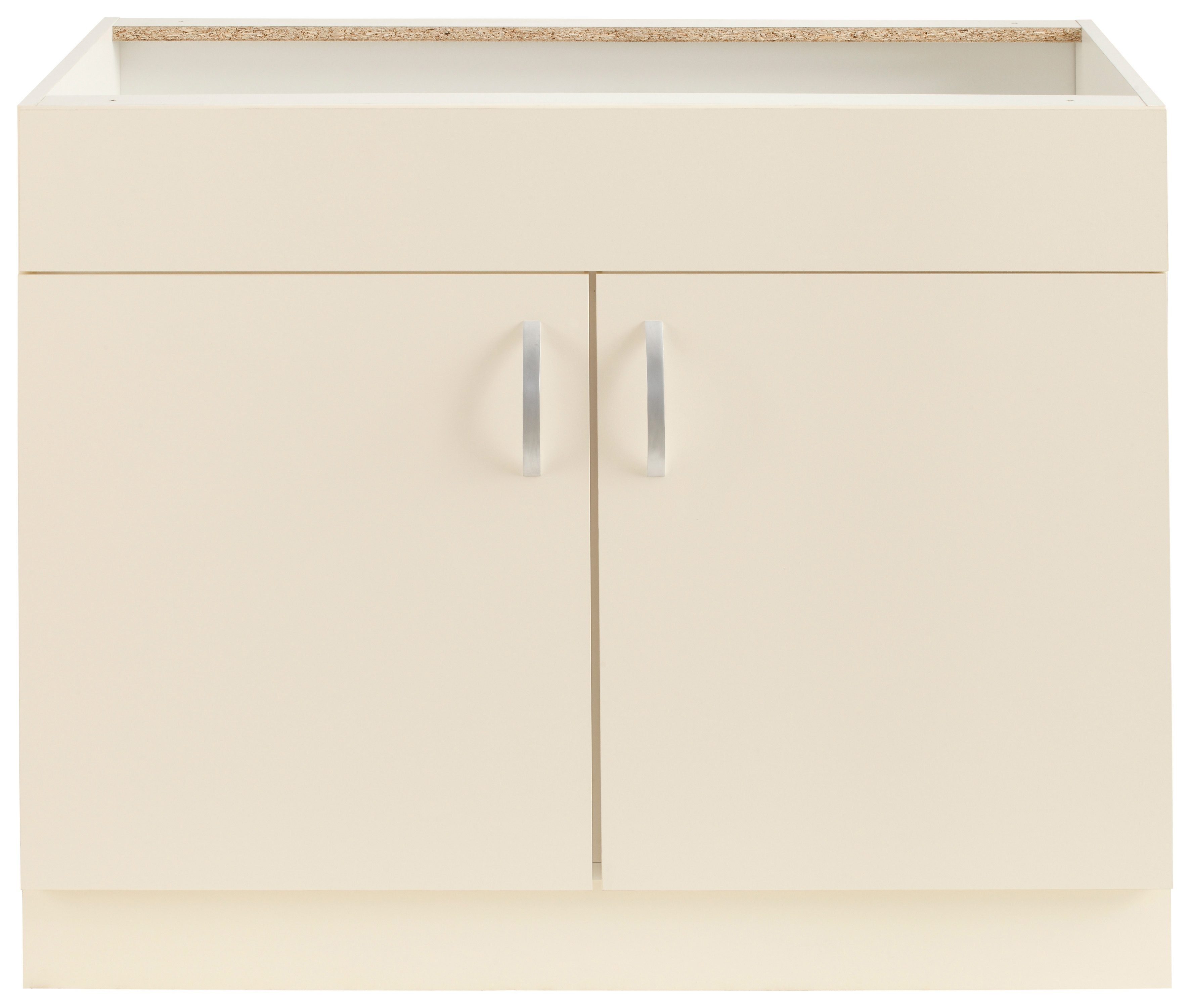 wiho Küchen Spülenschrank Flexi Vanille Breite cm 100