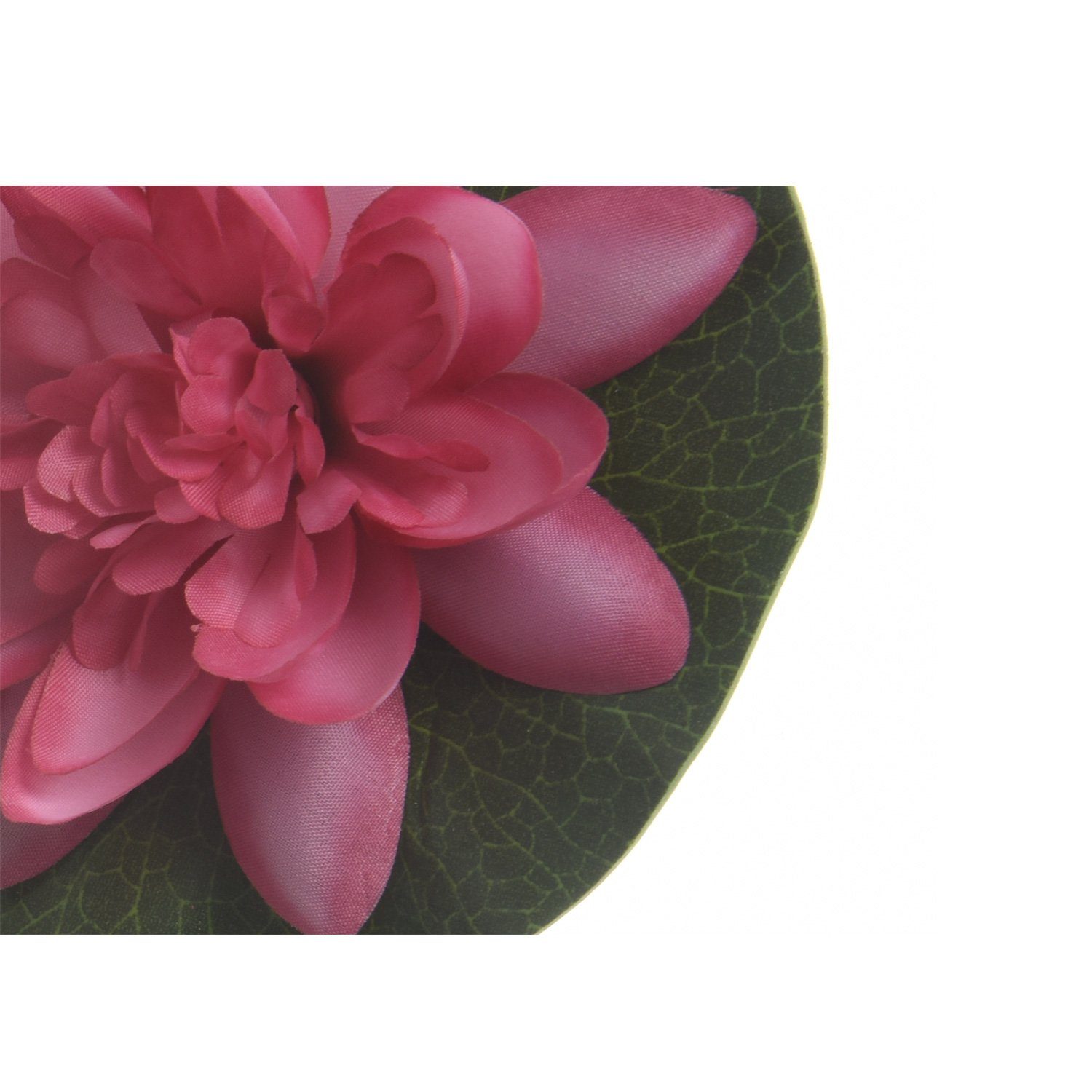 Höhe Teichblume 4 MARELIDA, Kunstblume Lotusblume cm Lotusblüte D: Seerose Kunstblume schwimmend, 13cm