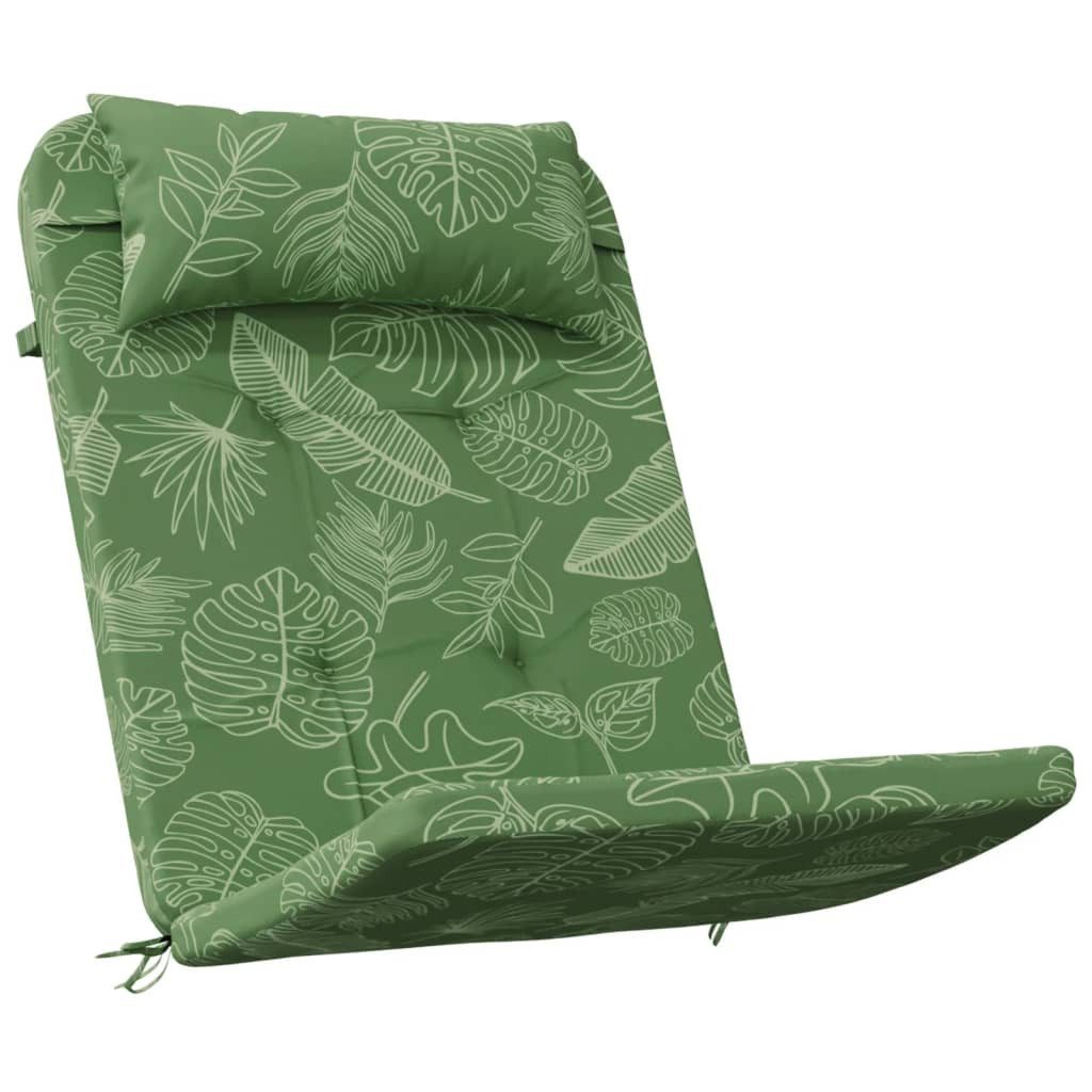 vidaXL Sitzauflage Adirondack-Auflagen 2 Stk. Blattmuster Oxford-Gewebe, (2 St)
