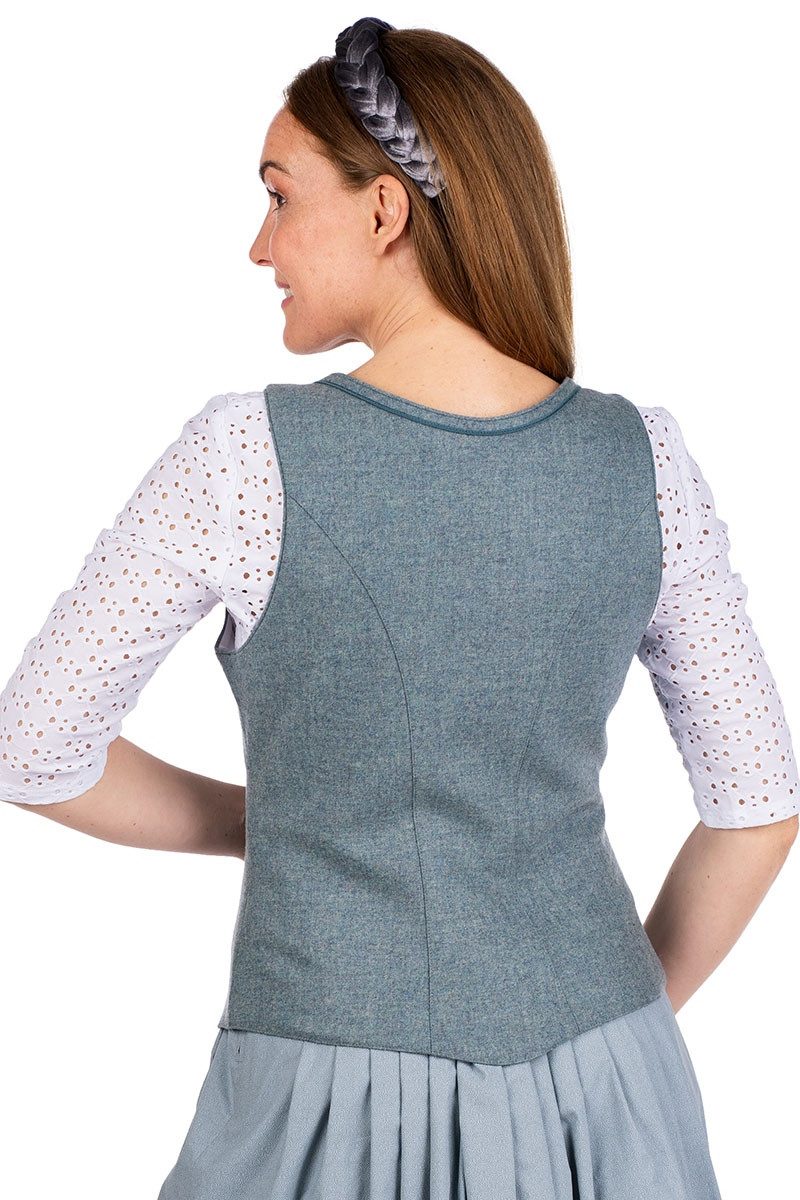 Hammerschmid Trachtenbluse Herbst Mieder - STORO - retro sky blue günstig online kaufen