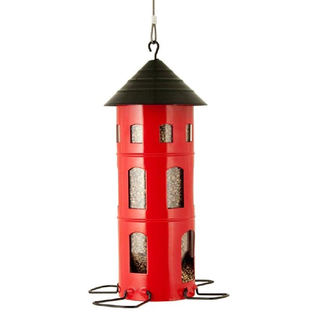 Vogelhaus Futterhaus Kombi-Haus Samen Rot