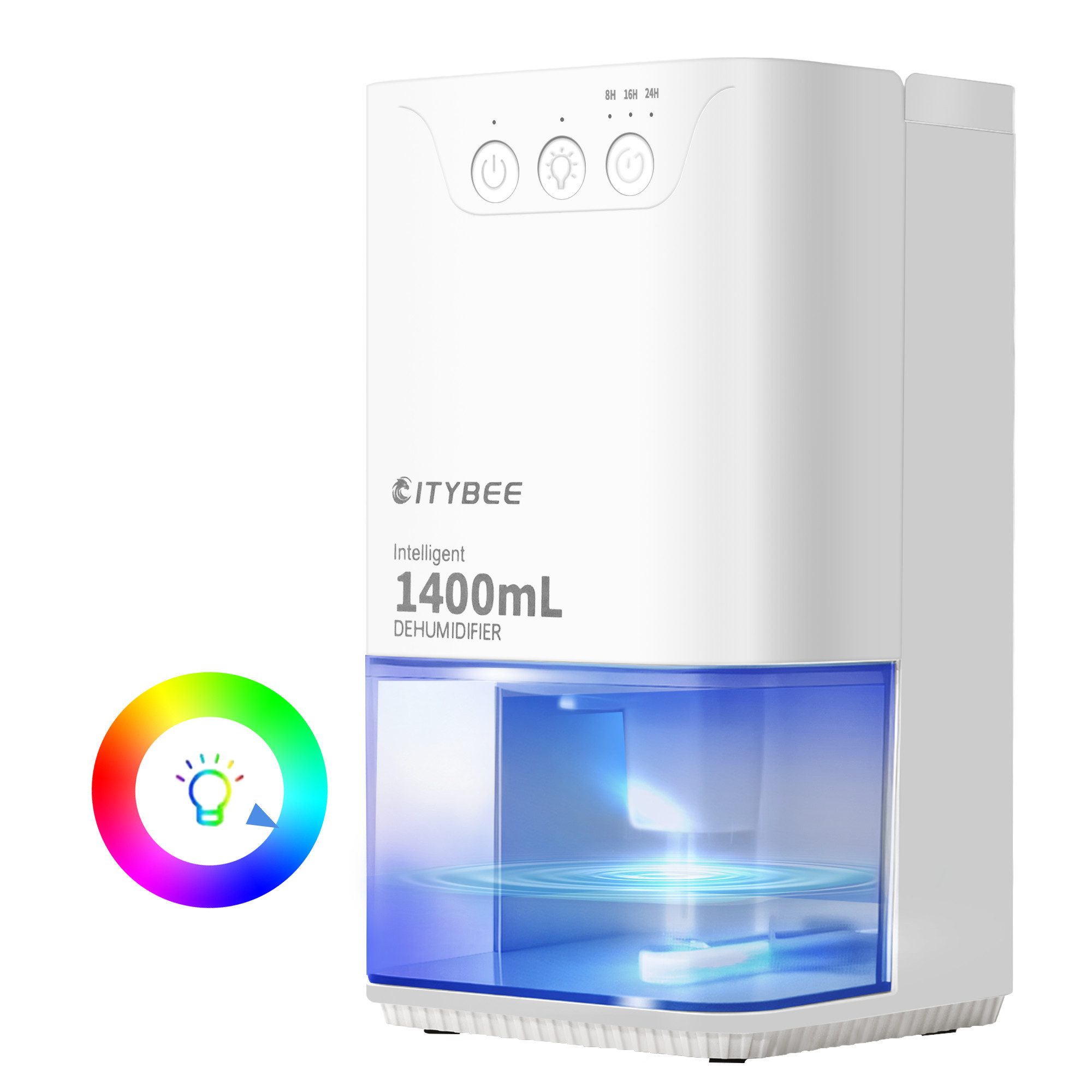 ZMH Luftentfeuchter Elektrisch 1400ml Leiser Dehumidifier für Wohnung Schla günstig online kaufen