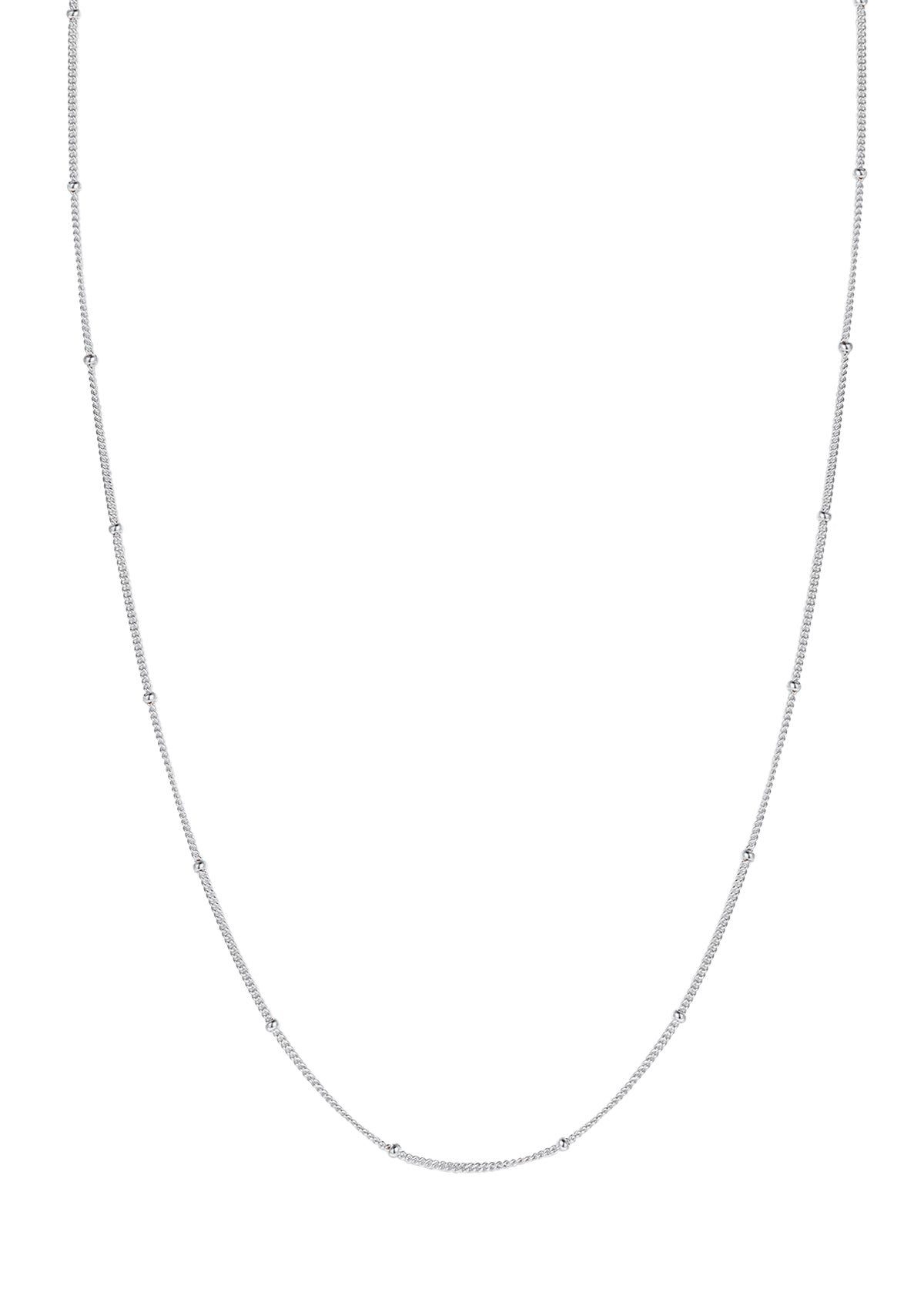 Hey Happiness Panzerkette Silber Kette Kugeln, Damen Kette Satellite, 925 Silber Halskette Erbskette zum Kombinieren, hypoallergen