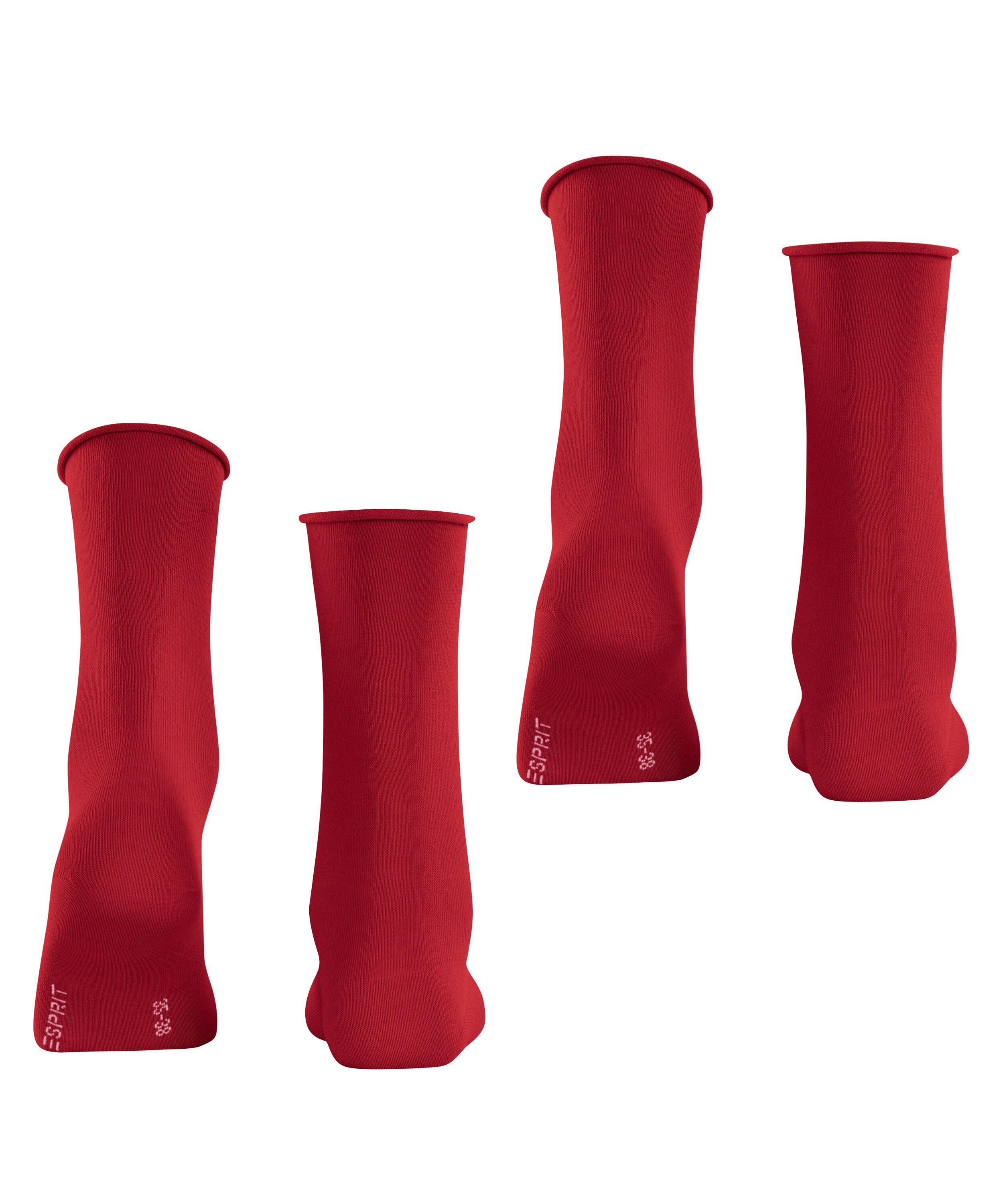 Esprit Socken Basic Pure 2-Pack Socken mit hohem Baumwollanteil (2-Paar) mit hohem Baumwollanteil