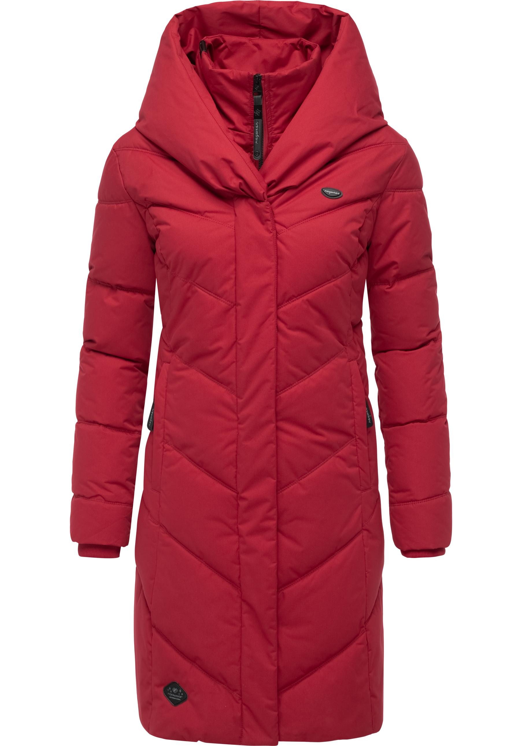 Ragwear Steppmantel Natalka stylischer, gesteppter Winterparka mit gefütterter Kapuze