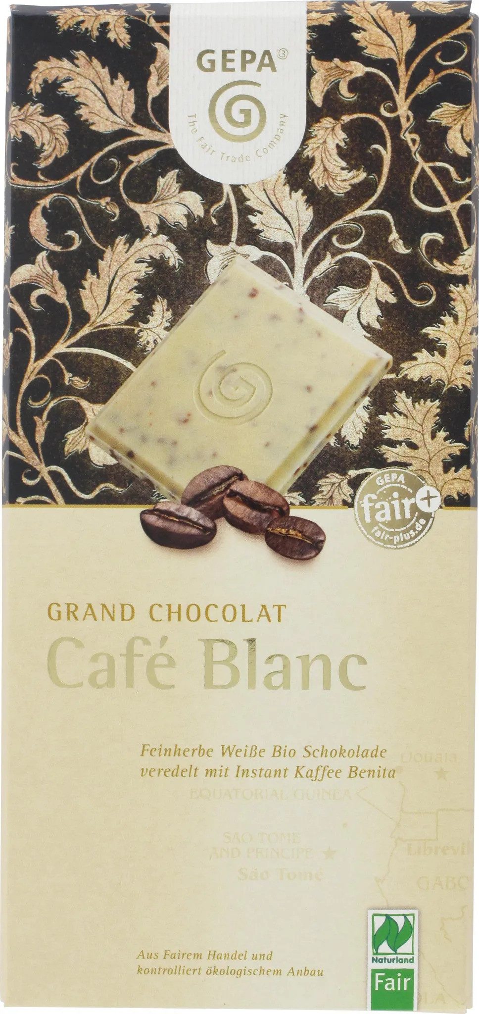 GEPA Schokolade Grand Chocolat - Café Blanc 100g