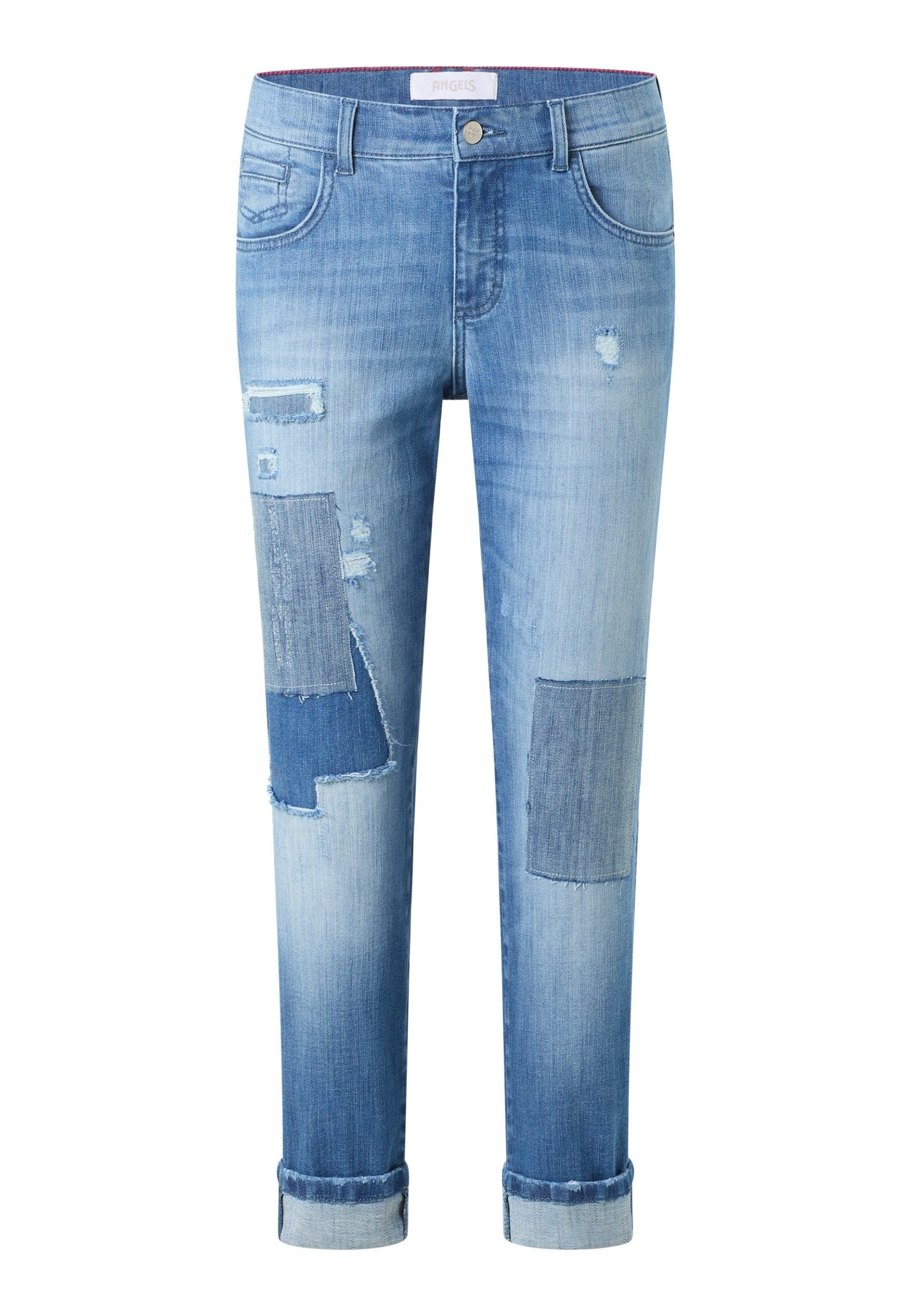 ANGELS 5-Pocket-Jeans DARLEEN CROP TU PATCH LIGHT BLUE USED DESTROYED günstig online kaufen