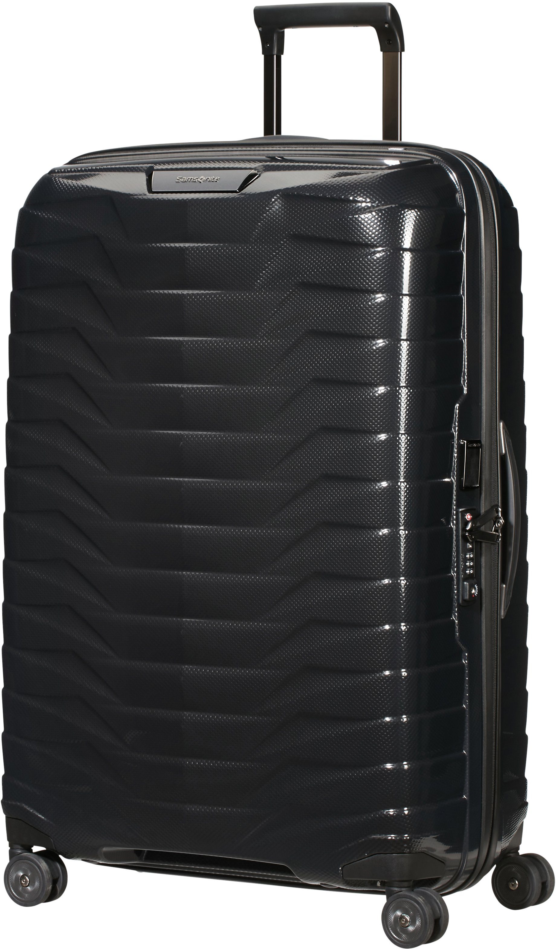 Samsonite Hartschalen-Trolley PROXIS, verschiedene Größen und Farben, 4 Rollen, arretierbares und versenkbares Druckknopf-Trolleysystem