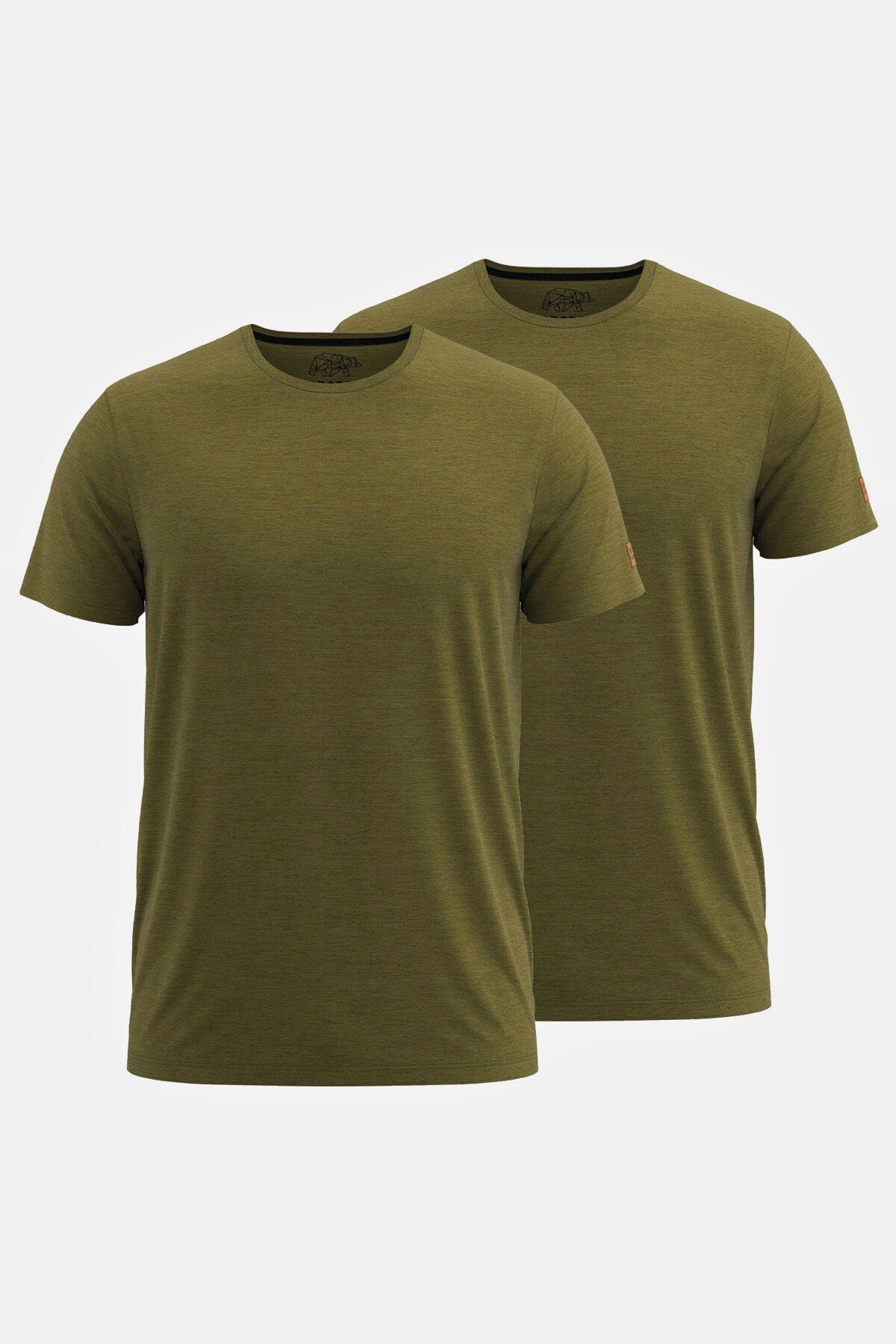 FORSBERG T-Shirt T-Shirt 1/2 Doppelpack khaki
