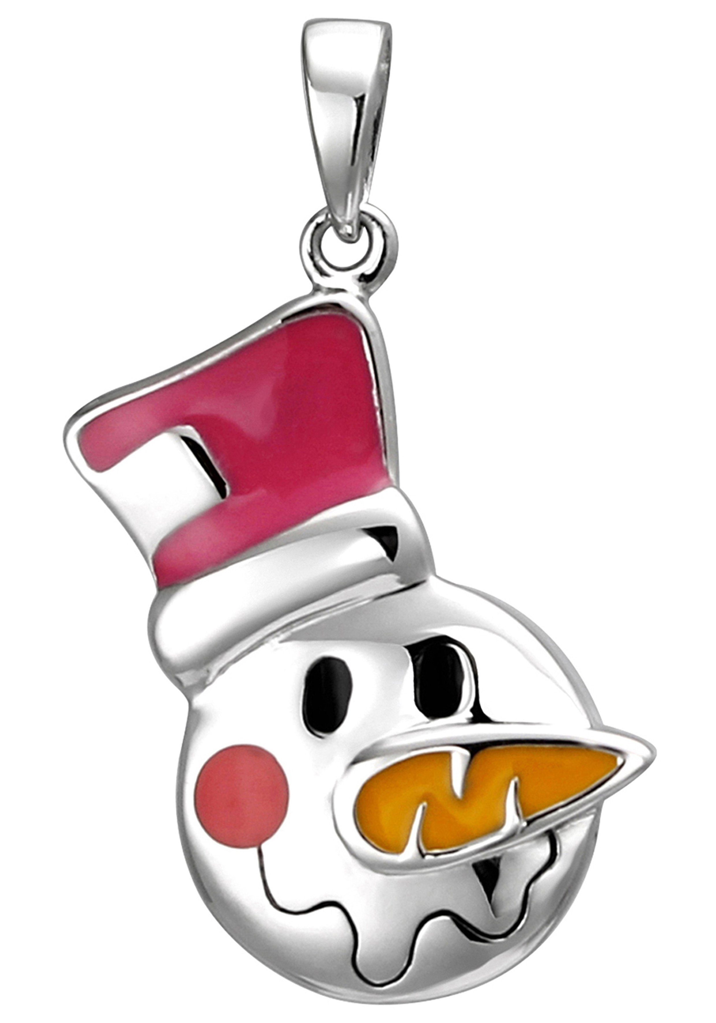 JOBO Kettenanhänger Anhänger Schneemann-Kopf, 925 Silber
