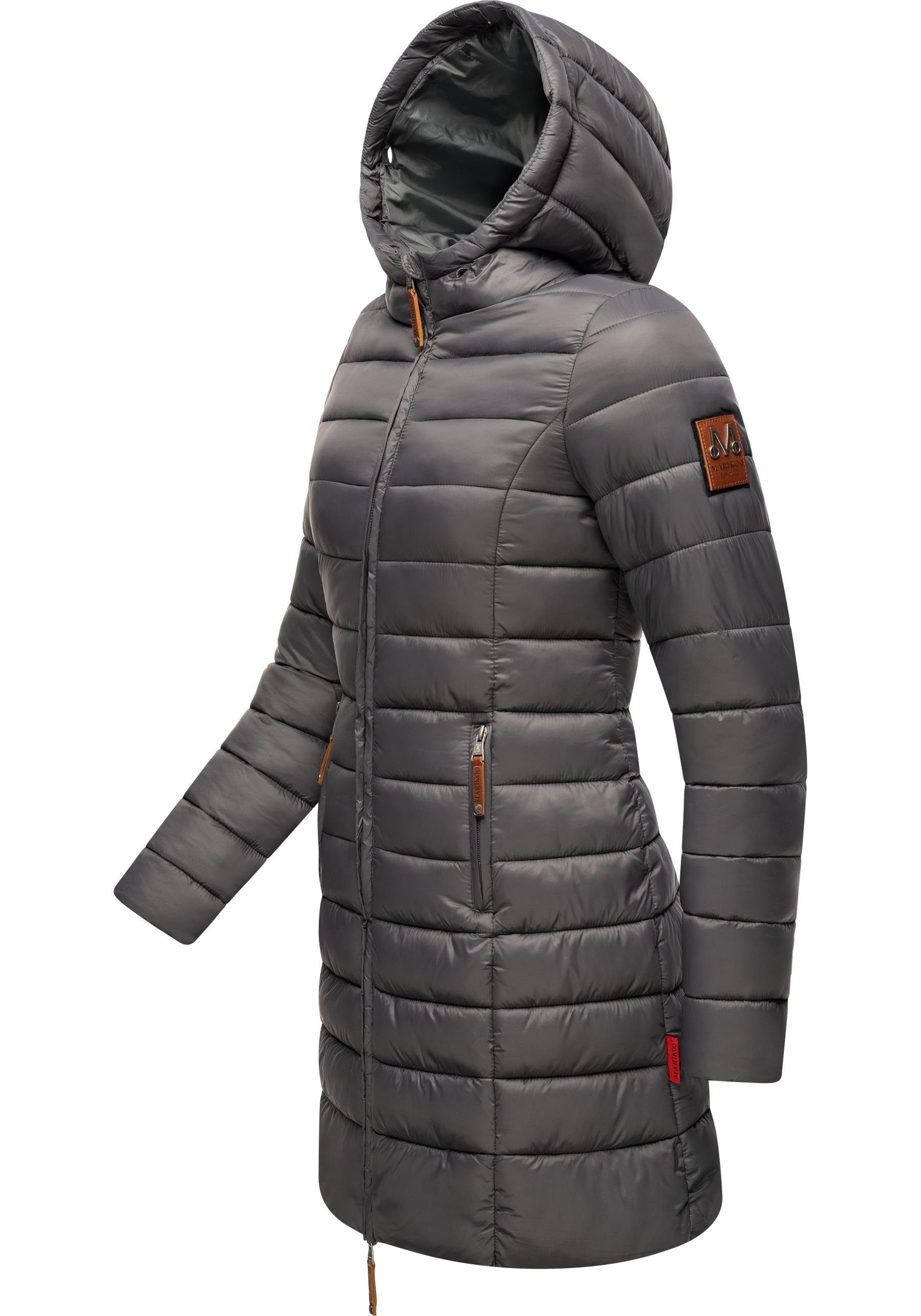 Marikoo Steppmantel Rose-Stepp zeitloser Winterparka mit großer Kunstfellka günstig online kaufen