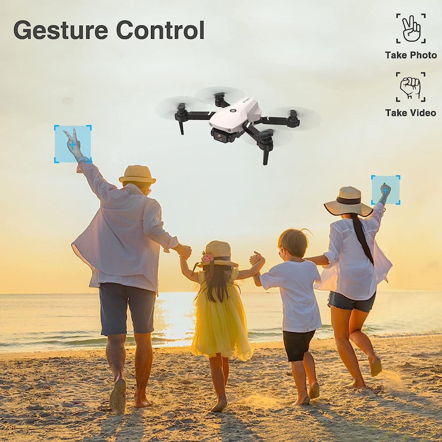 Geschenk Drohne 3D Drohne Flip Halten, Höhenlage Mehr le-idea FPV für Quadrocopter Faltbare Jungen) Drone Mit für Anfänger, RC Kamera (720p, mit Mini