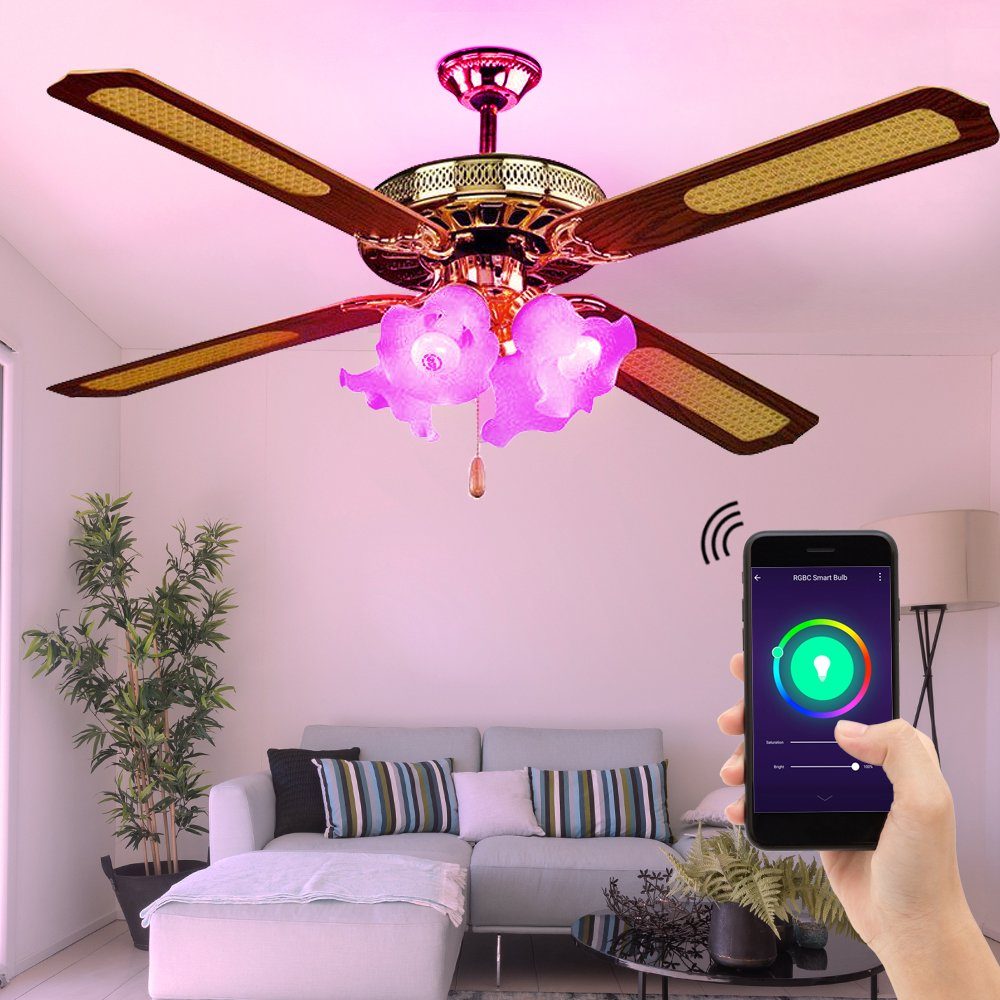 Deckenventilator, Kühler Steuerung Ventilator Lampe Sprach Decken Luft App etc-shop