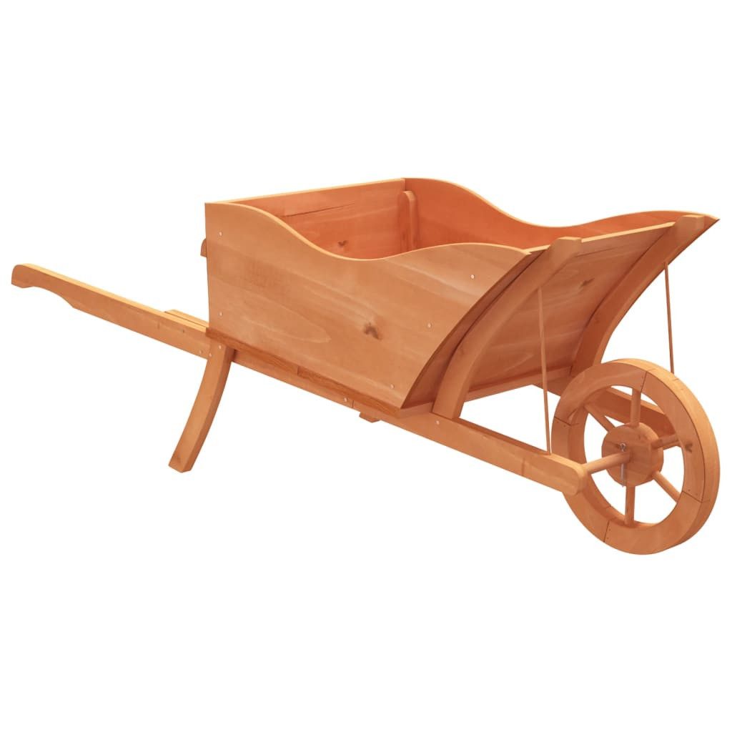 Schubkarre Pflanzgefäß Schubkarre-Design 128x45,5x43 cm Massivholz Tanne