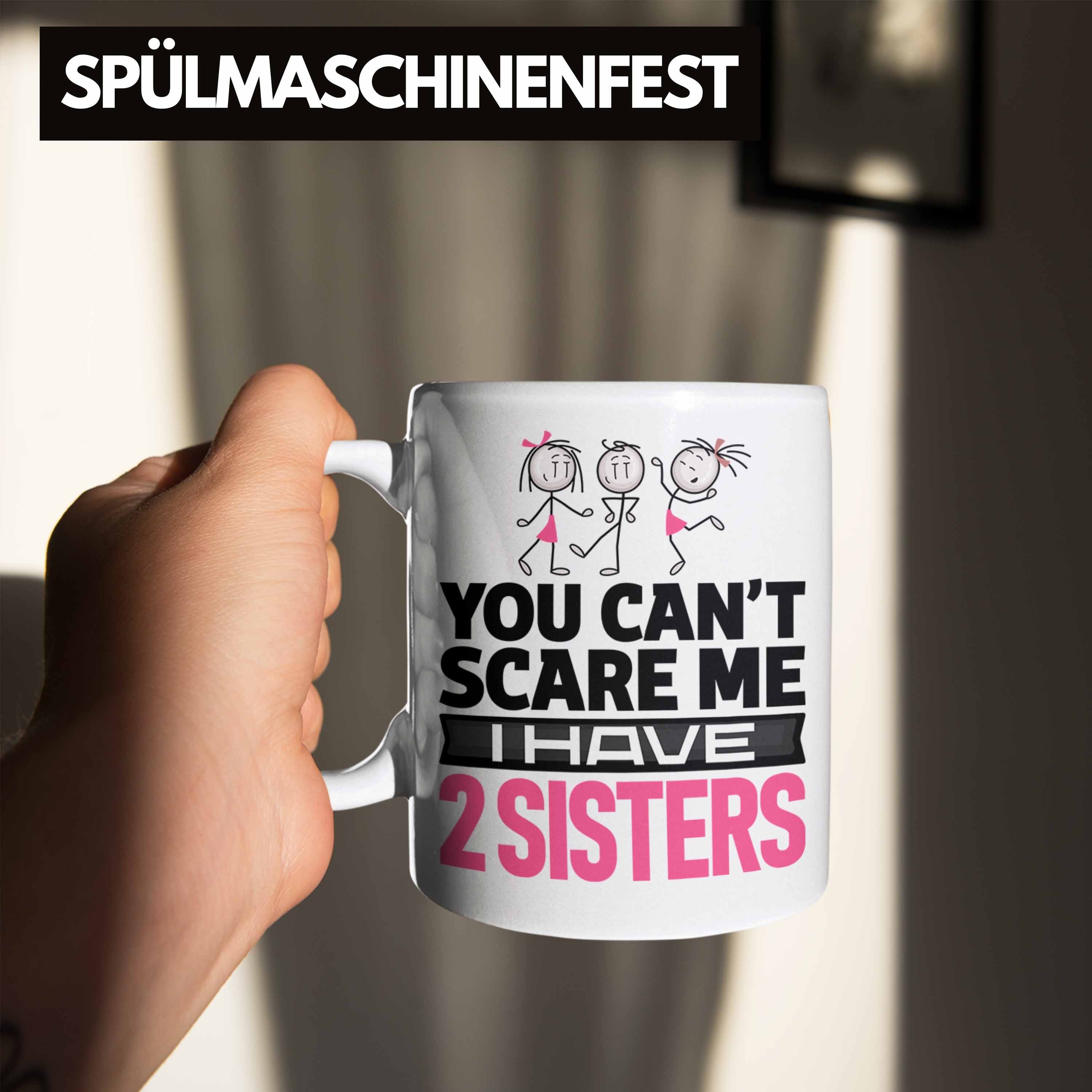 Schwestern Trendation An Tasse von Tasse Geschwister Schwester Bruder Geschenk Weiss Geschenk