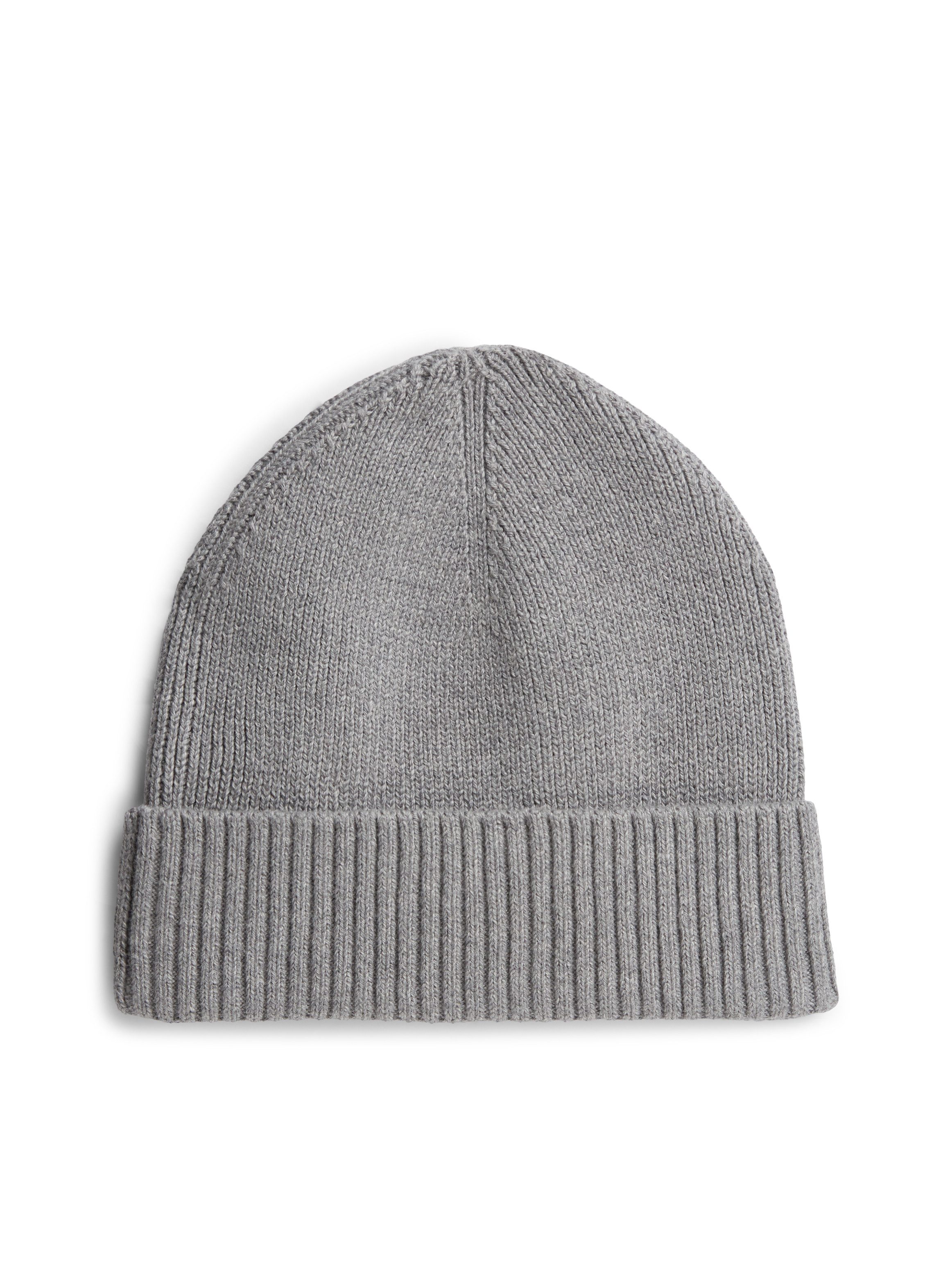 Tommy Hilfiger Strickmütze TH FLAG PIMA COTTON BEANIE Beanie mit Logostickerei, mit Kaschmiranteil Unisex – Bild 3 von 4