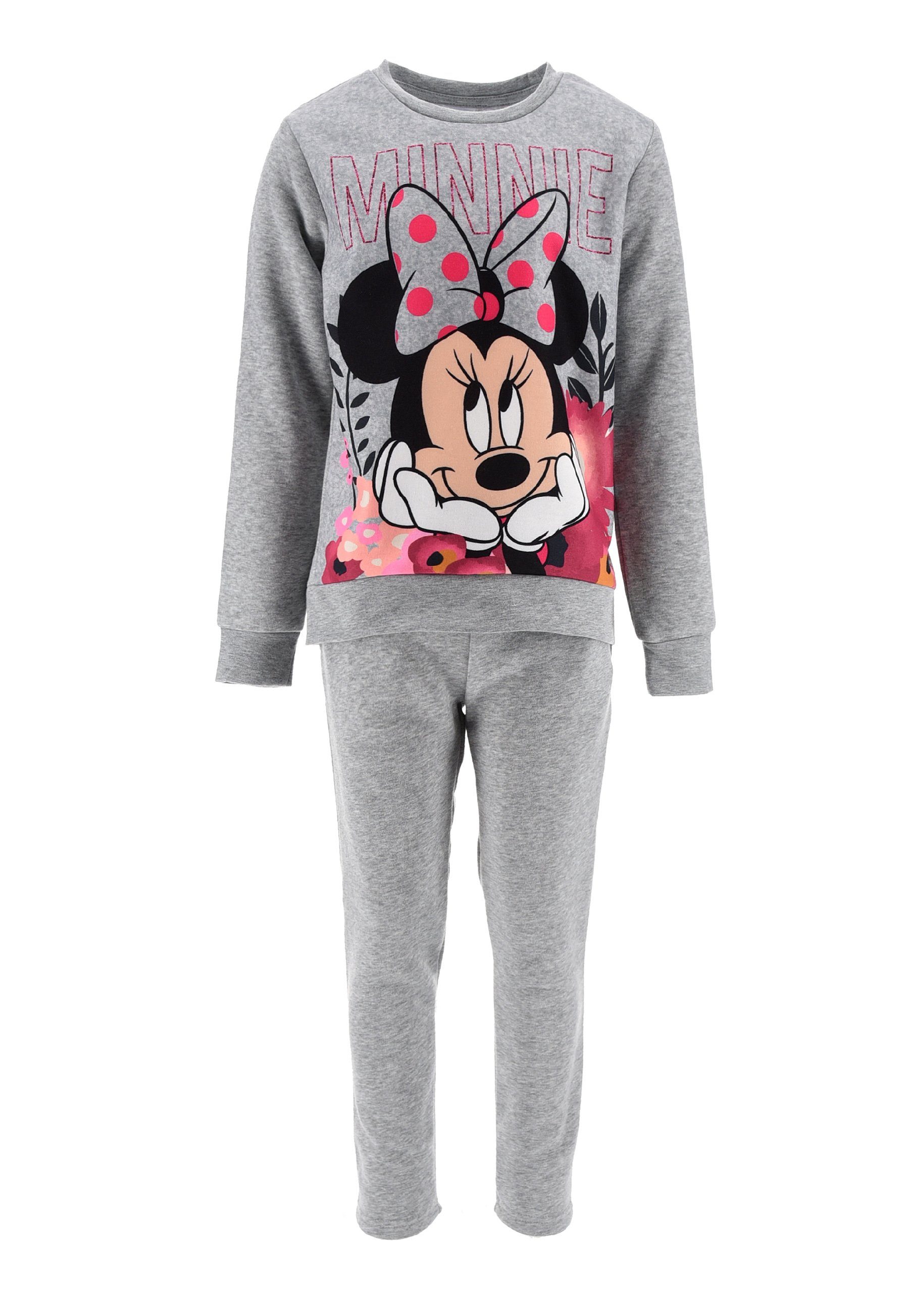 Disney Minnie Mouse Jogginganzug »Sweat-Shirt mit Jogging-Hose  Trainings-Anzug.« (SET, 2-tlg)