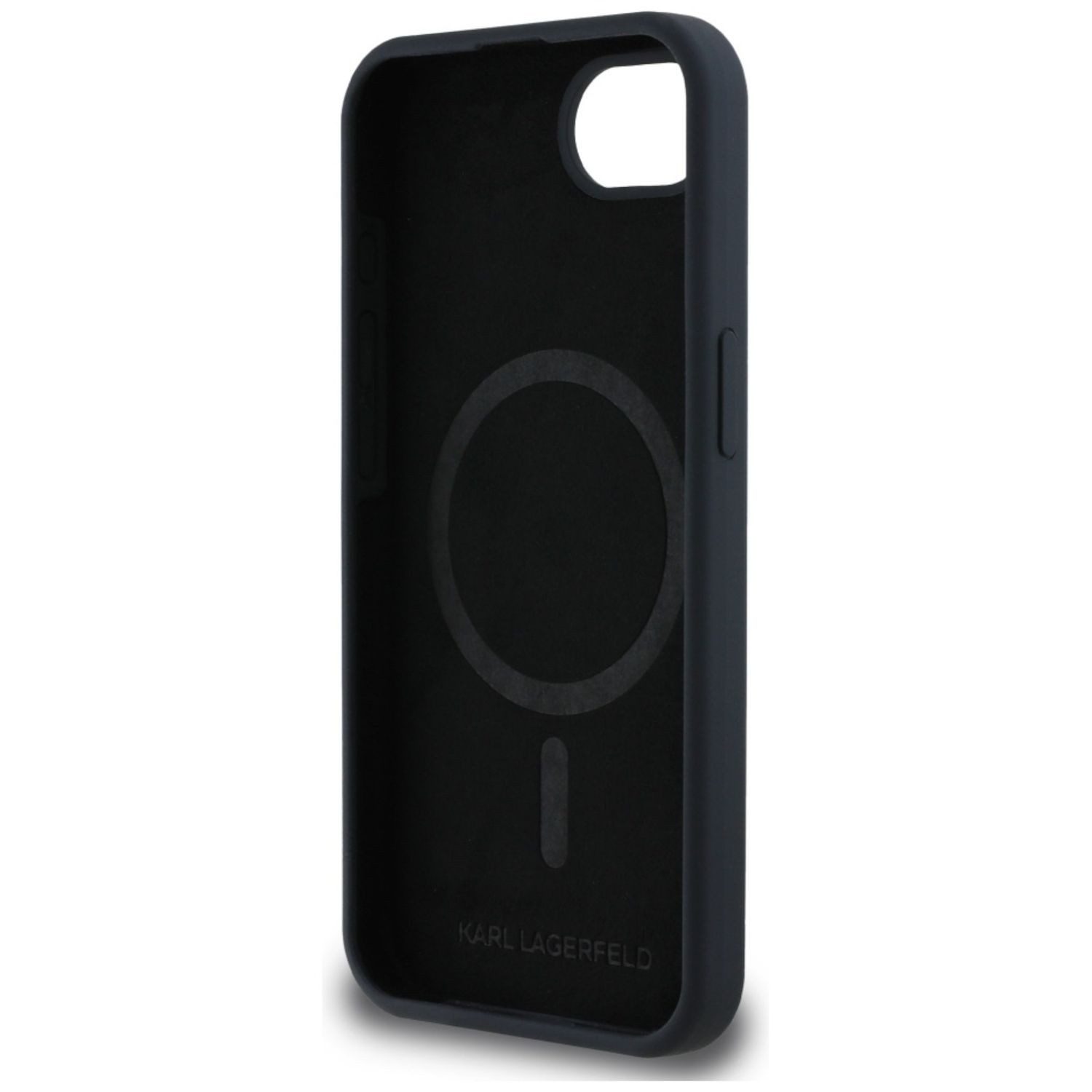 KARL LAGERFELD Smartphone-Hülle Karl Lagerfeld Apple iPhone 17e / 16e Silicone Heads MagSafe