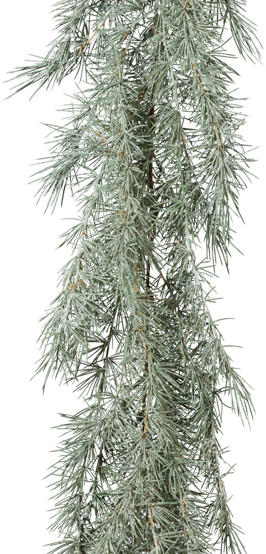 Winterliche Kunstpflanze Weihnachtsdeko, Weihnachtsgirlande Zeder, Creativ  green, Girlande gefrostet, Länge 185 cm