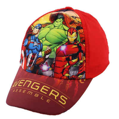 MARVEL Baseball Cap »Avengers Hulk Iron Man Captain America Jungen Basecap« Gr. 52 bis 56, Blau oder Rot