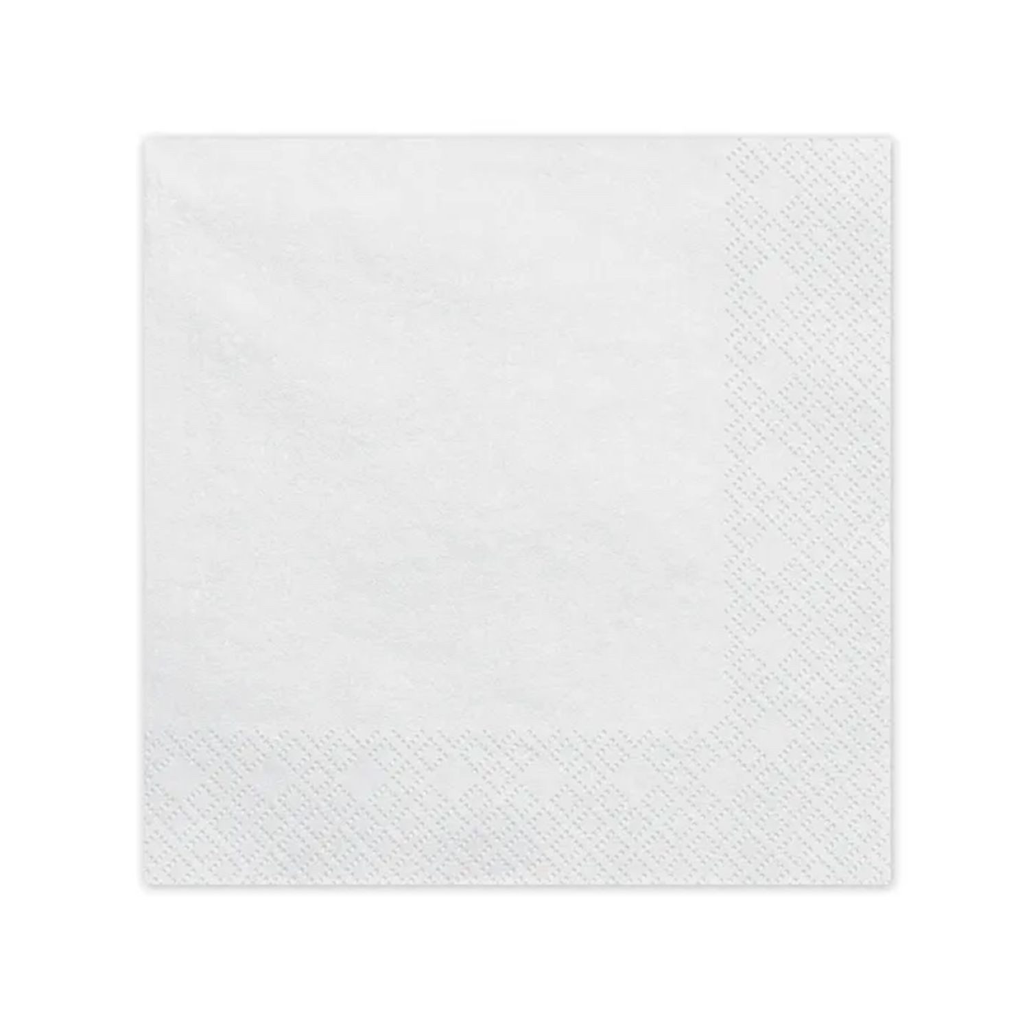 partydeco Dekoobjekt Servietten Weiß, 33x33 cm/20 St.