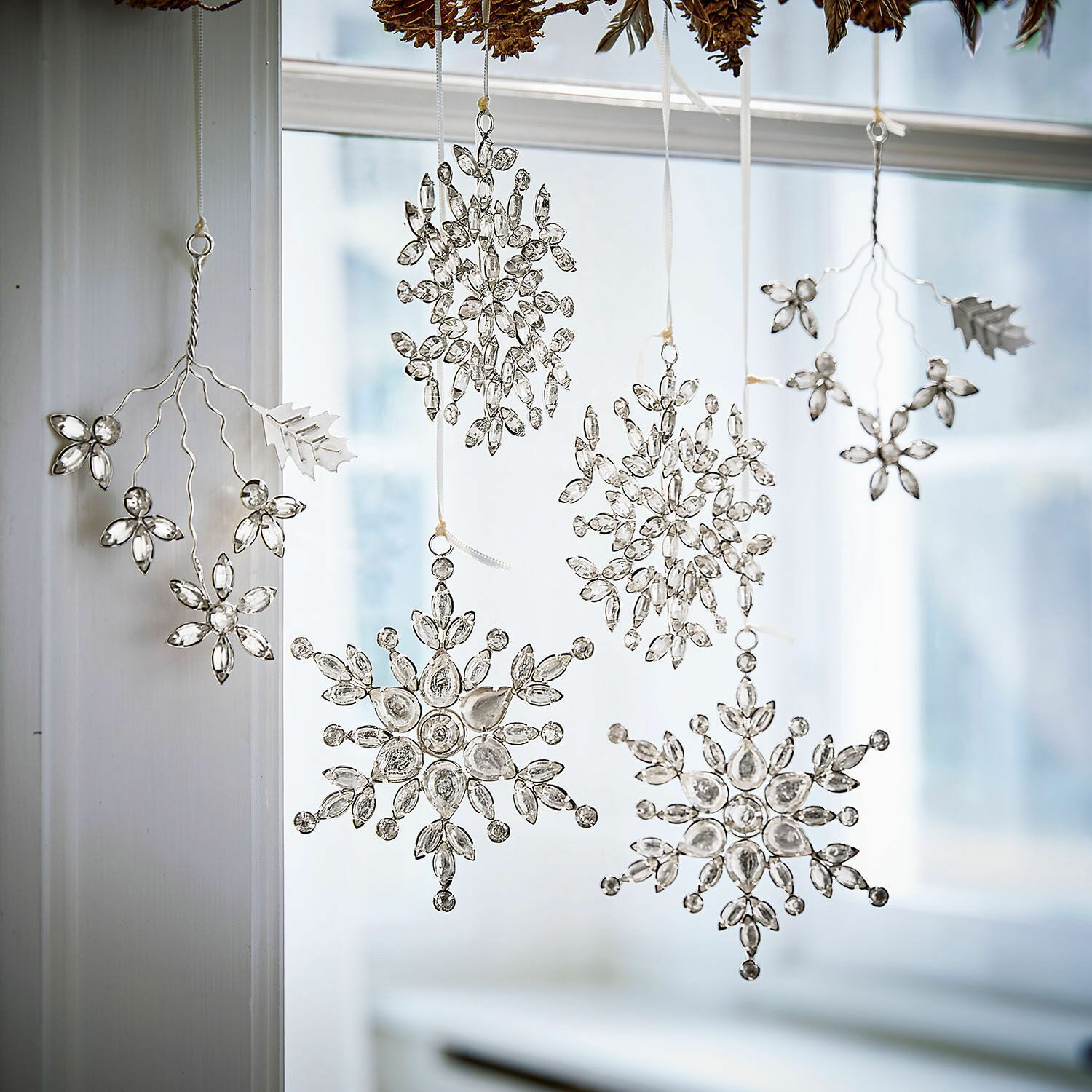 Mirabeau Christbaumschmuck Weihnachtsschmuck 6er Set Allegan silber, none