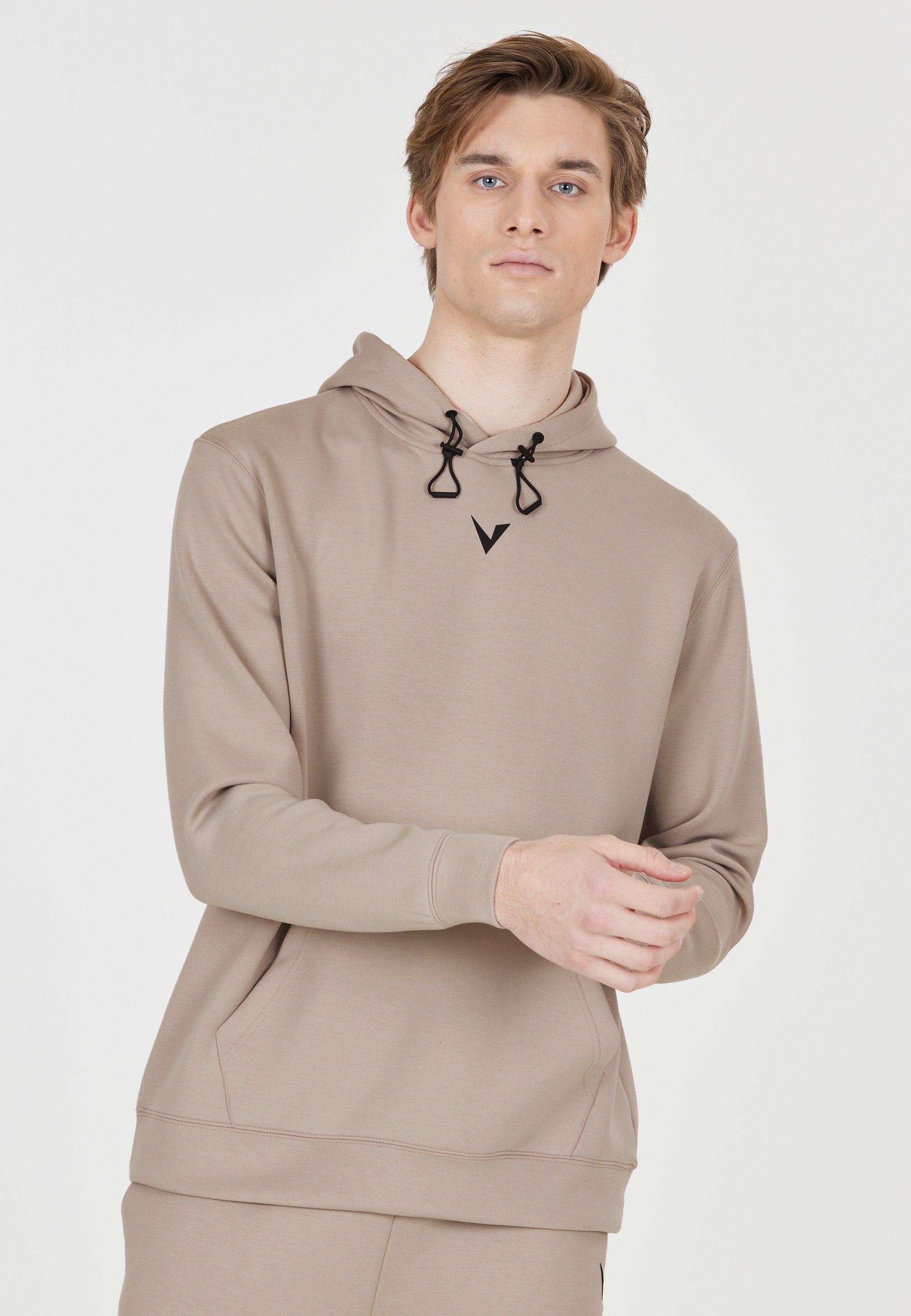 Virtus Sweatshirt Taro mit kuscheliger, einstellbarer Kapuze grau