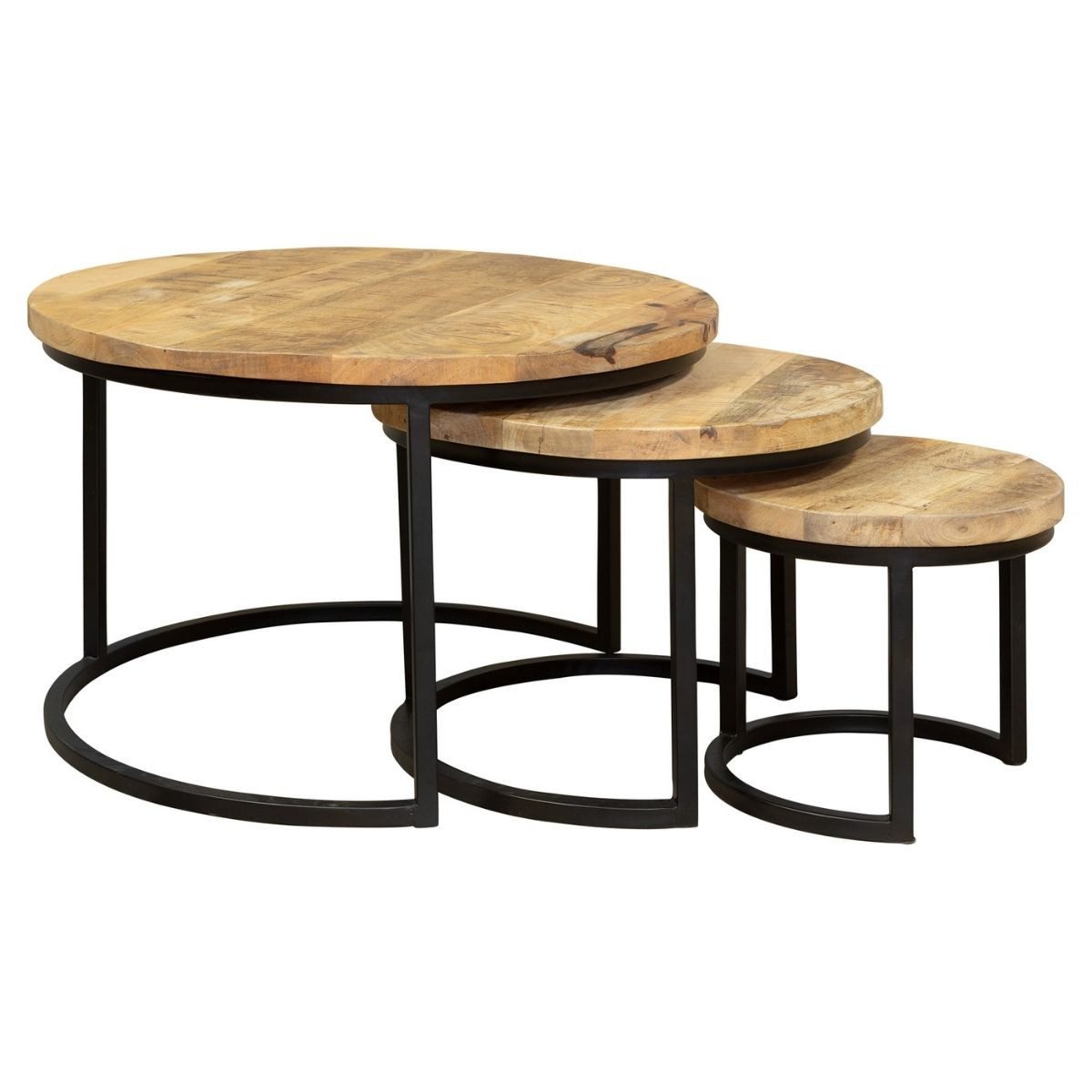 Couchtisch Couchtisch Devereux 3er-Set Rund