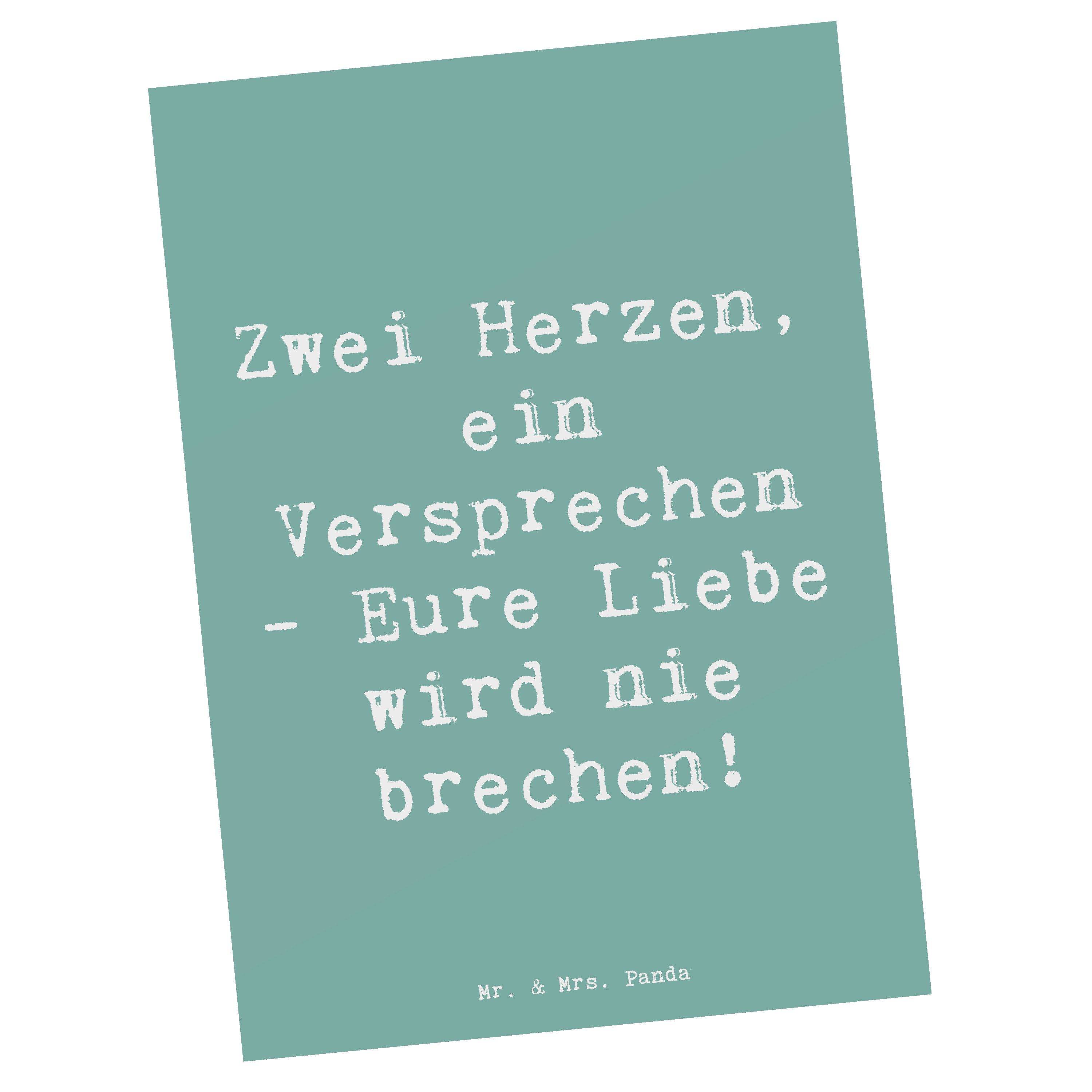 Postkarte Standesamtliche Trauung Versprechen - Meeresbrise - Geschenk, Ehe, Eu