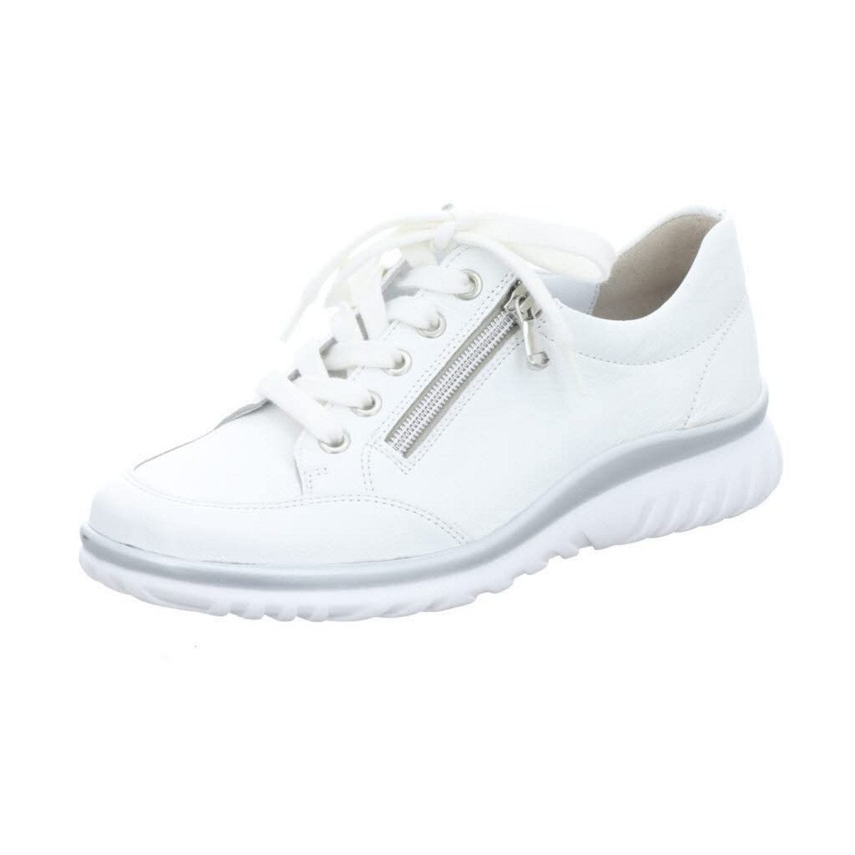 Freizeit Schnürer für Damen in weiß Sneaker