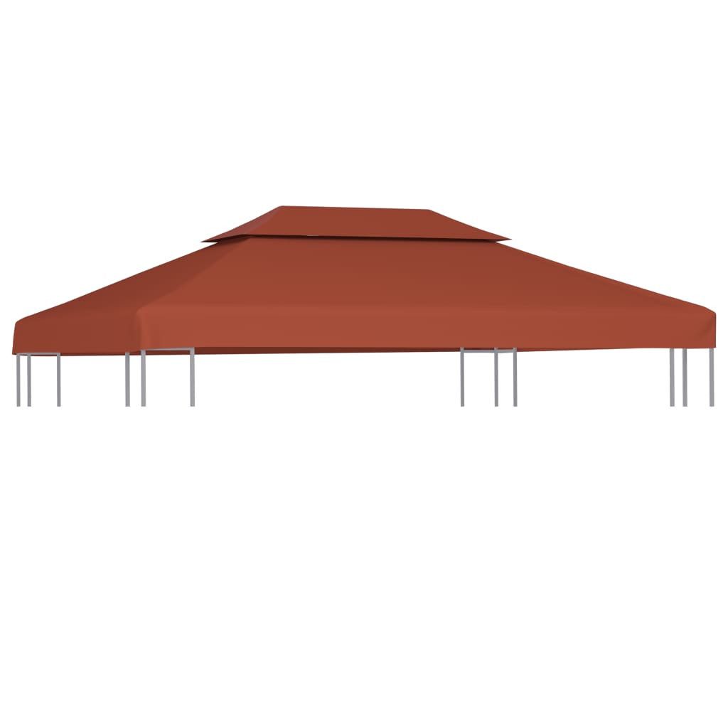 Thumbnail - vidaXL Pavillon-Ersatzdach, Pavillon-Dachplane mit Kaminabzug 310 g/m² 4x3 m Terrakotta