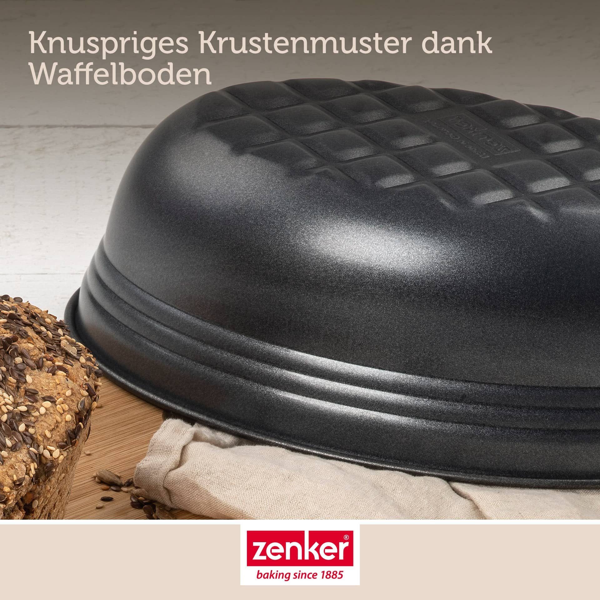 Zenker Brotbackform Brotlaibform oval antihaftbeschichtet 26 x 16 x 9 cm – Bild 5 von 5