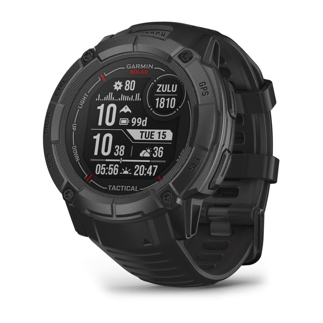 Schwarz 2X Zoll, Solar Edition schwarz | Tactical (2,8 Garmin cm/1,1 Instinct Smartwatch Proprietär)