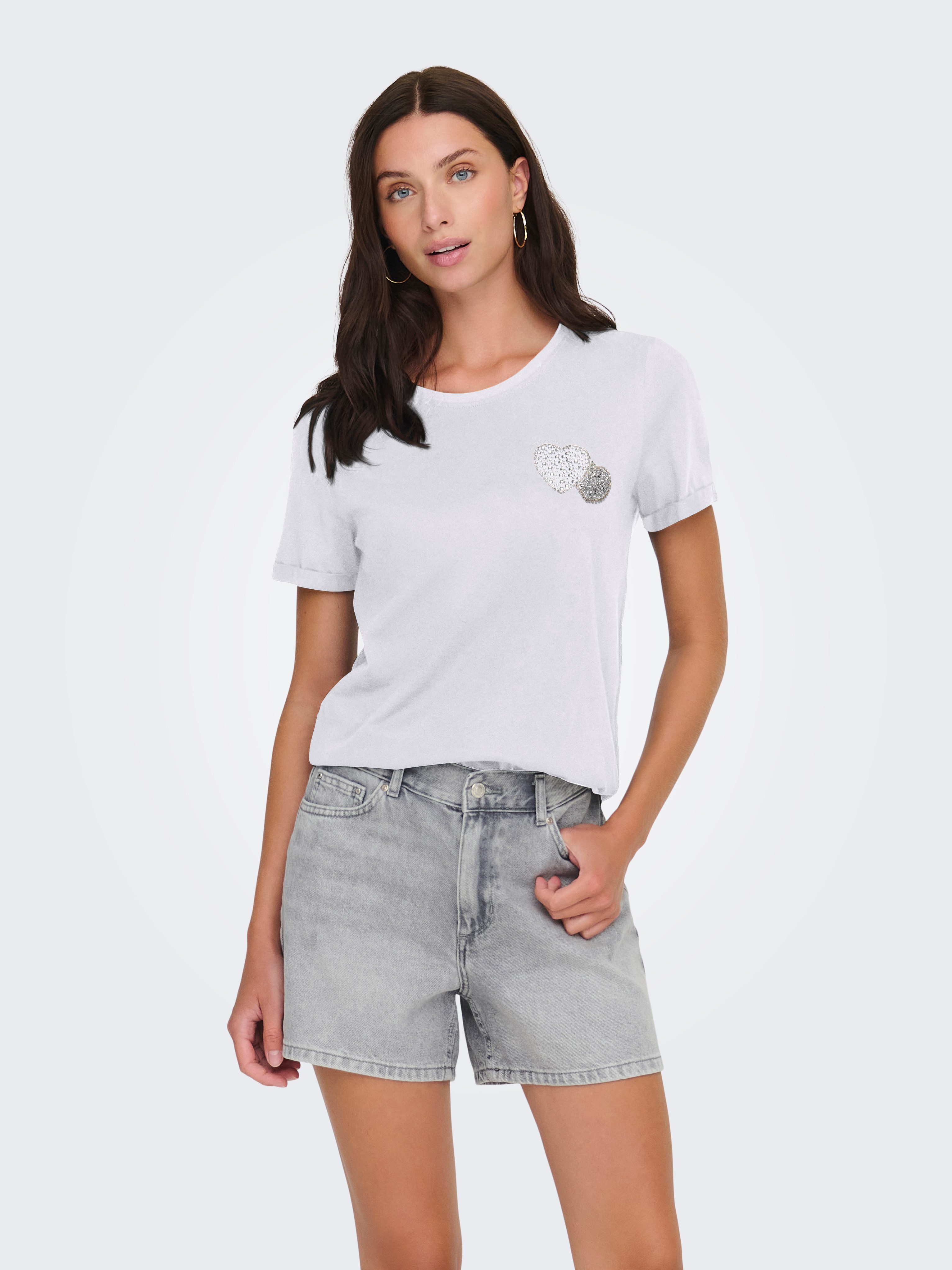 Kurzarmshirt ONLKITA LIFE LUX ICON S/S PRINT TOP JRS