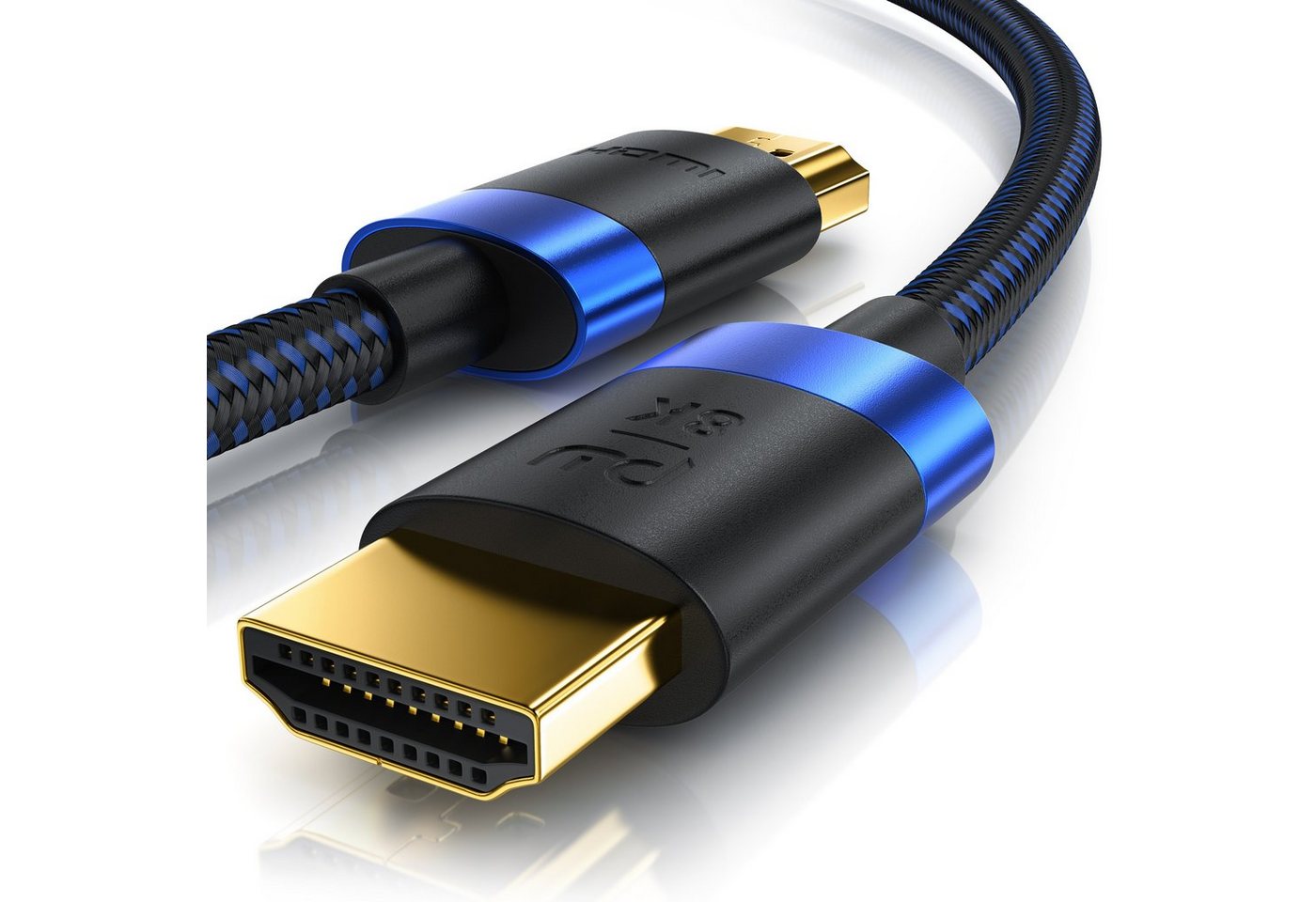 Primewire 8K @ 120Hz / 4K @ 240Hz DSC, Ultra High Speed, Nylonummantelung, 5m HDMI-Kabel, 2.1, HDMI Typ A (500 cm), 48 Gbit/s Bandbreite, eARC, CEC, HDCP, für Gaming, Streaming, Heimkino