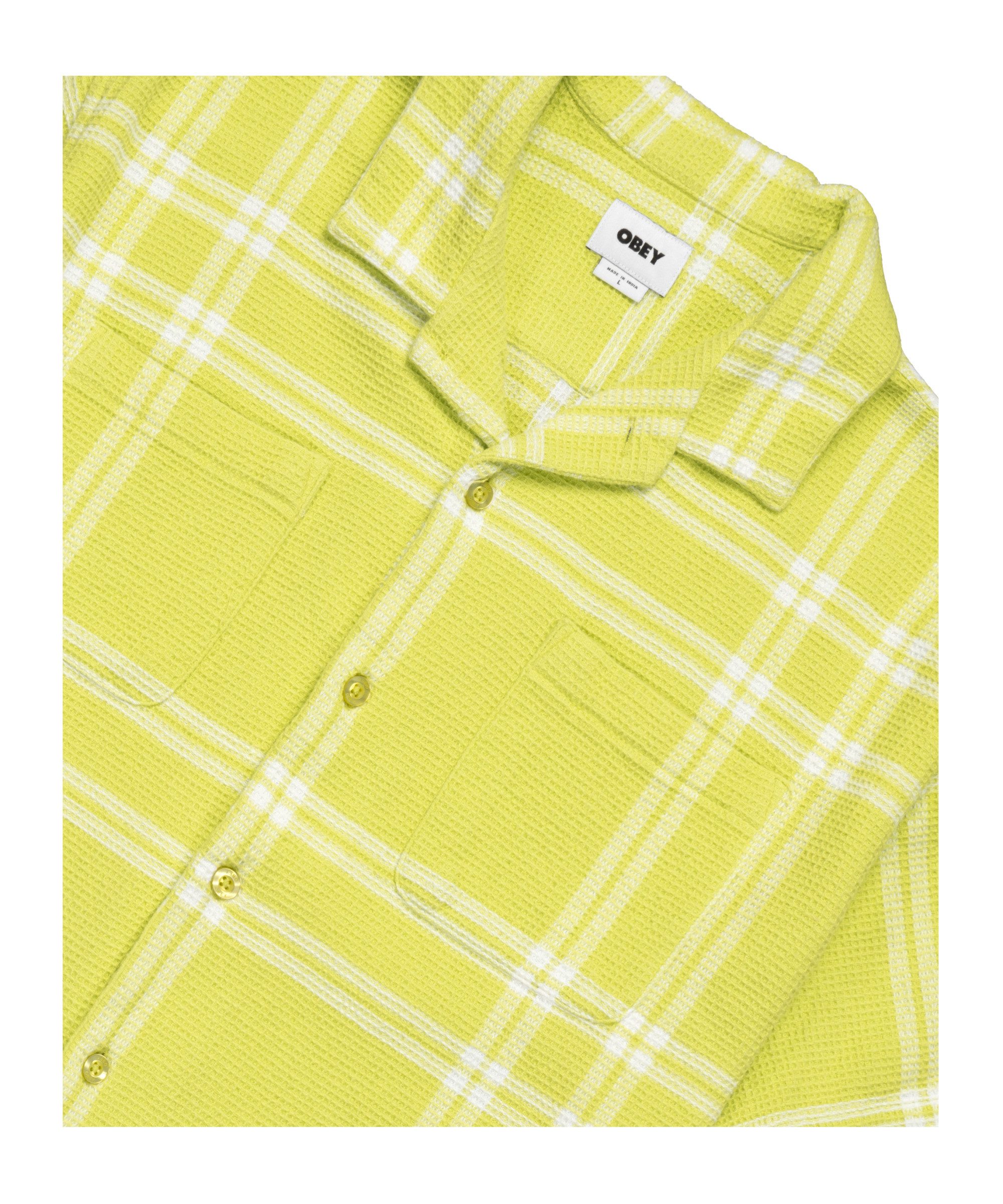 OBEY Langarmhemd Obey Bennie Woven Hemd Kurzarm-Shirts Herren