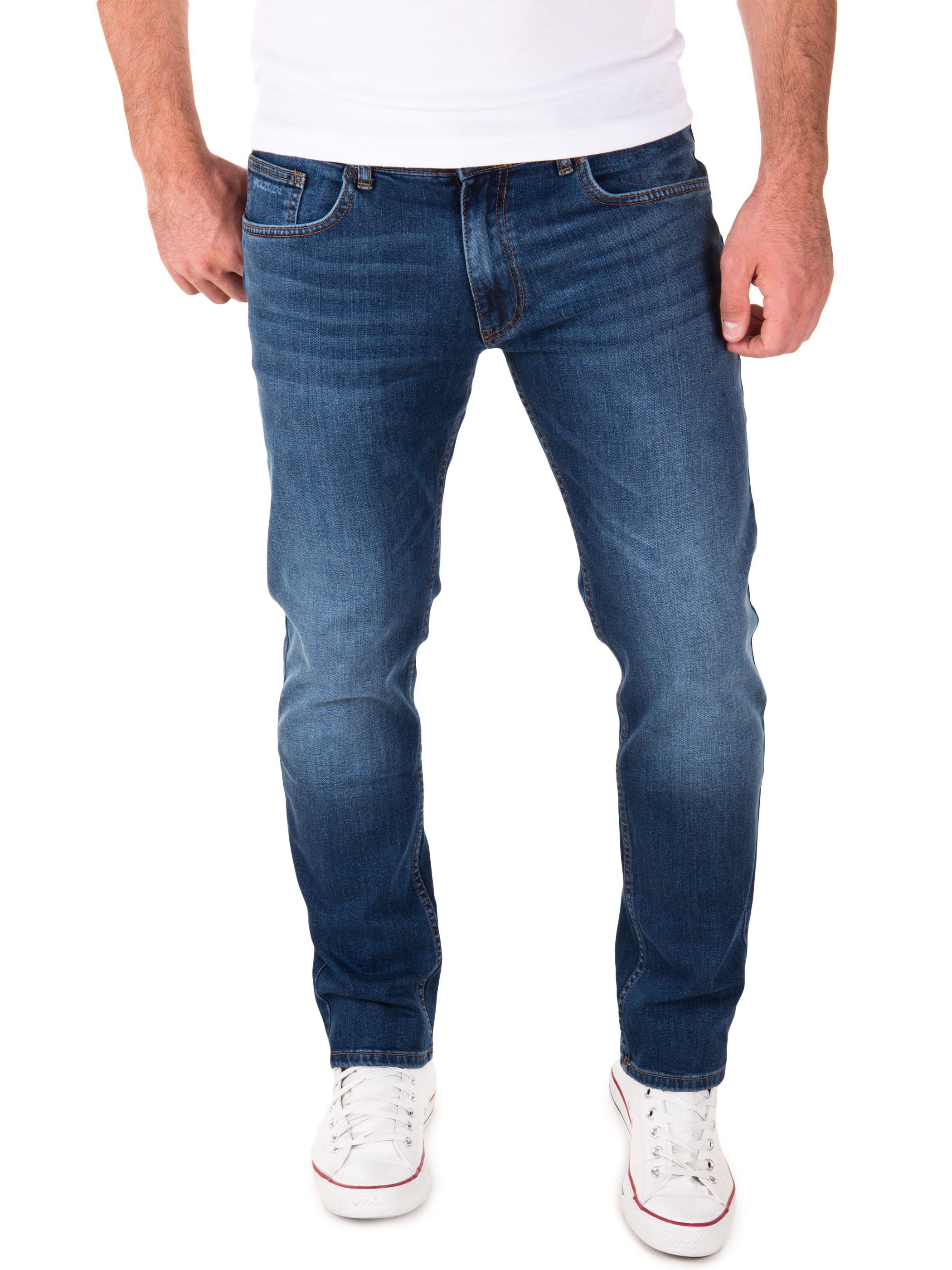 Yazubi Slim-fit-Jeans Akon Herren Jeans modernen Slim Fit Jeanshose mit Str günstig online kaufen