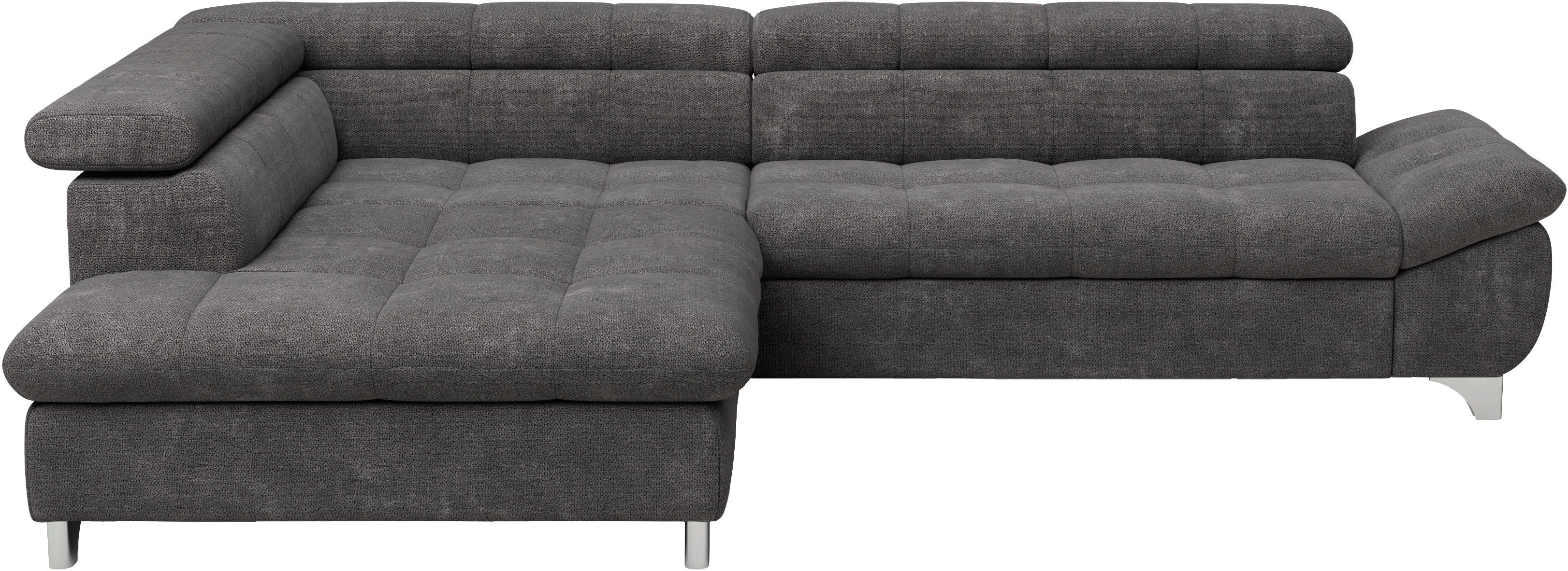 COTTA Ecksofa "Gemini L-Form", mit Kopfteilverstellung, wahlweise mit Bettf günstig online kaufen