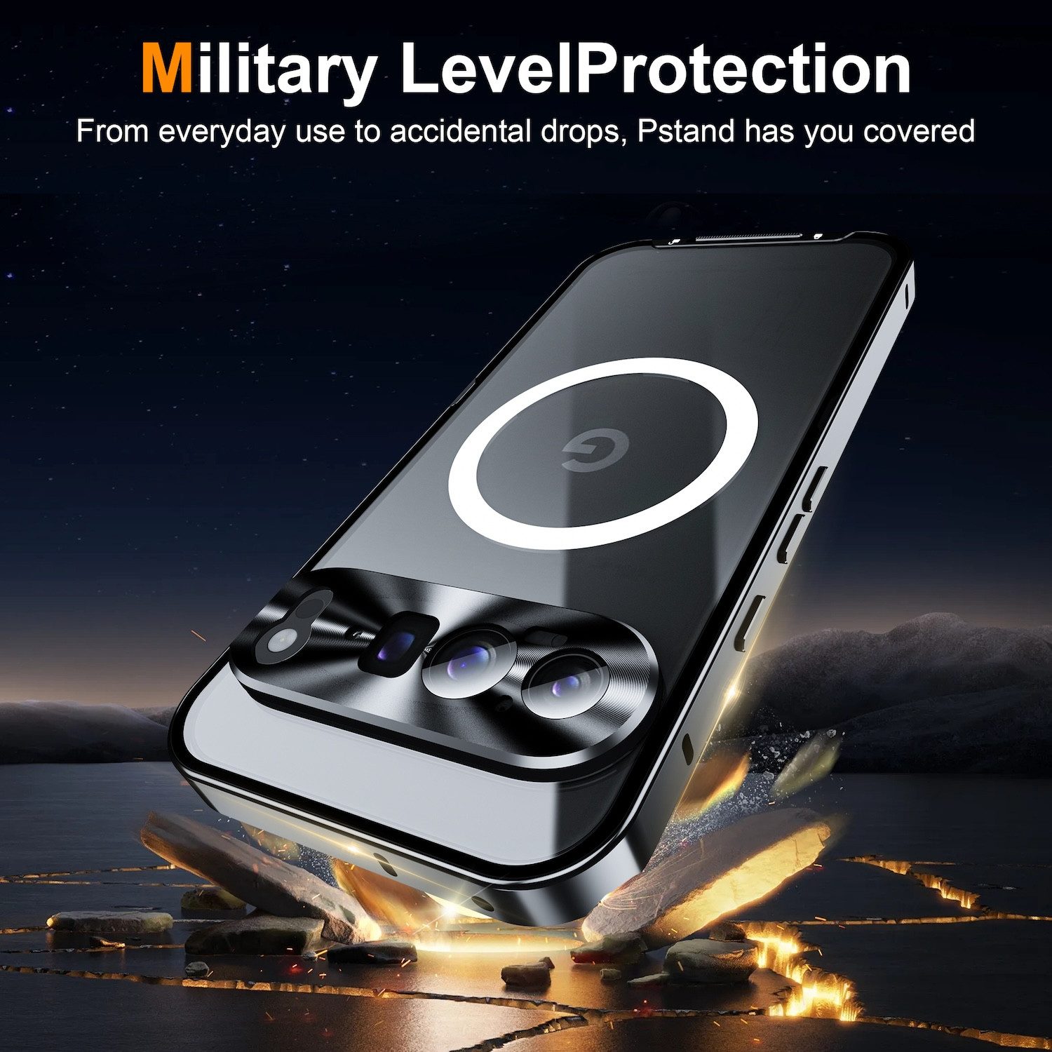 Wigento Handyhülle Für Google Pixel 9 Pro XL Magsafe Metall Schutz Tasche Hülle Schwarz, MagSafe-kompatibel, elegantes Design, umfassender Schutz