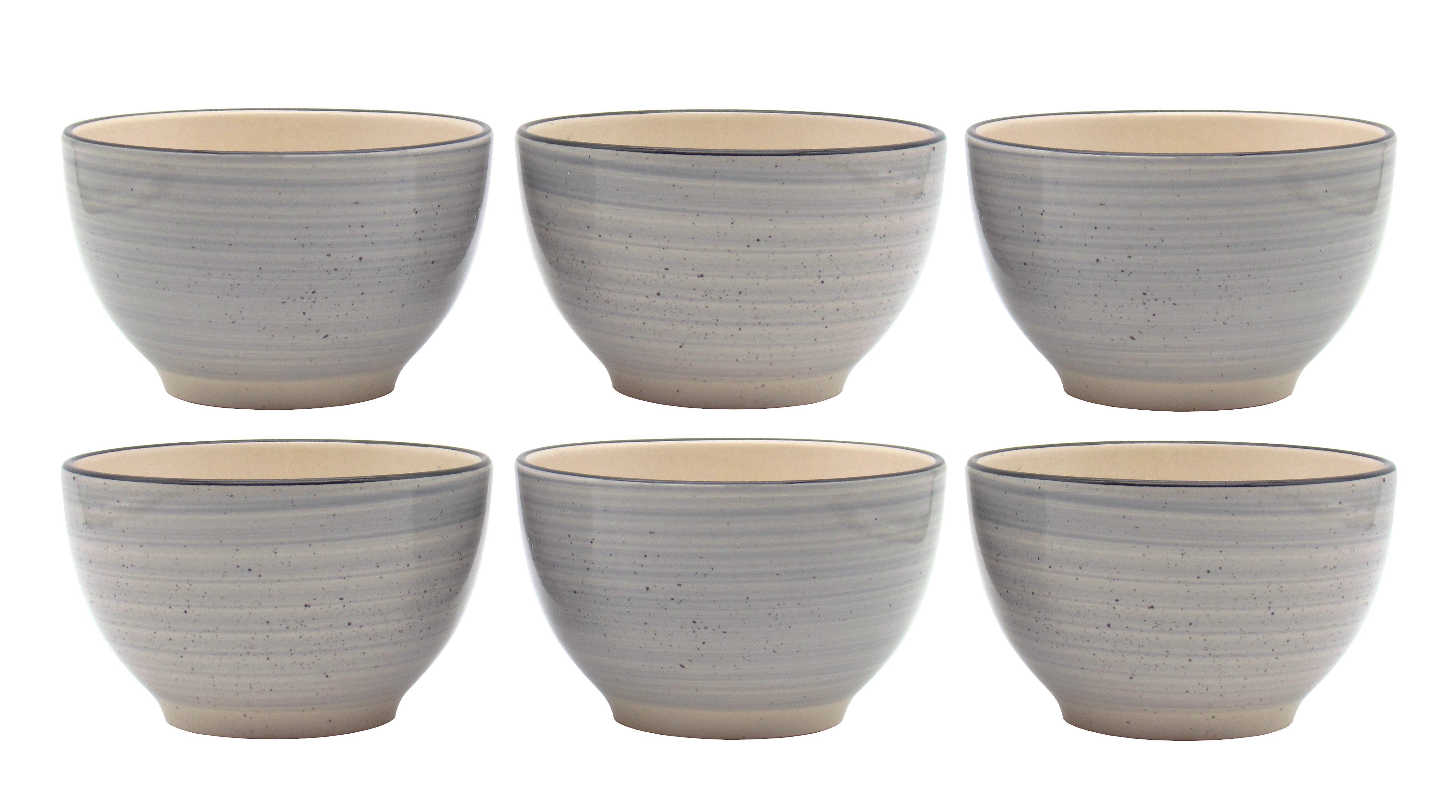 steinwohn Frühstücks-Geschirrset Keramik Frühstücks-Service 12-/18-teilig für 4 oder 6 Personen (18-tlg), Vintage Look, Spülmaschinen- & Mikrowellengeeignet – Bild 5 von 5