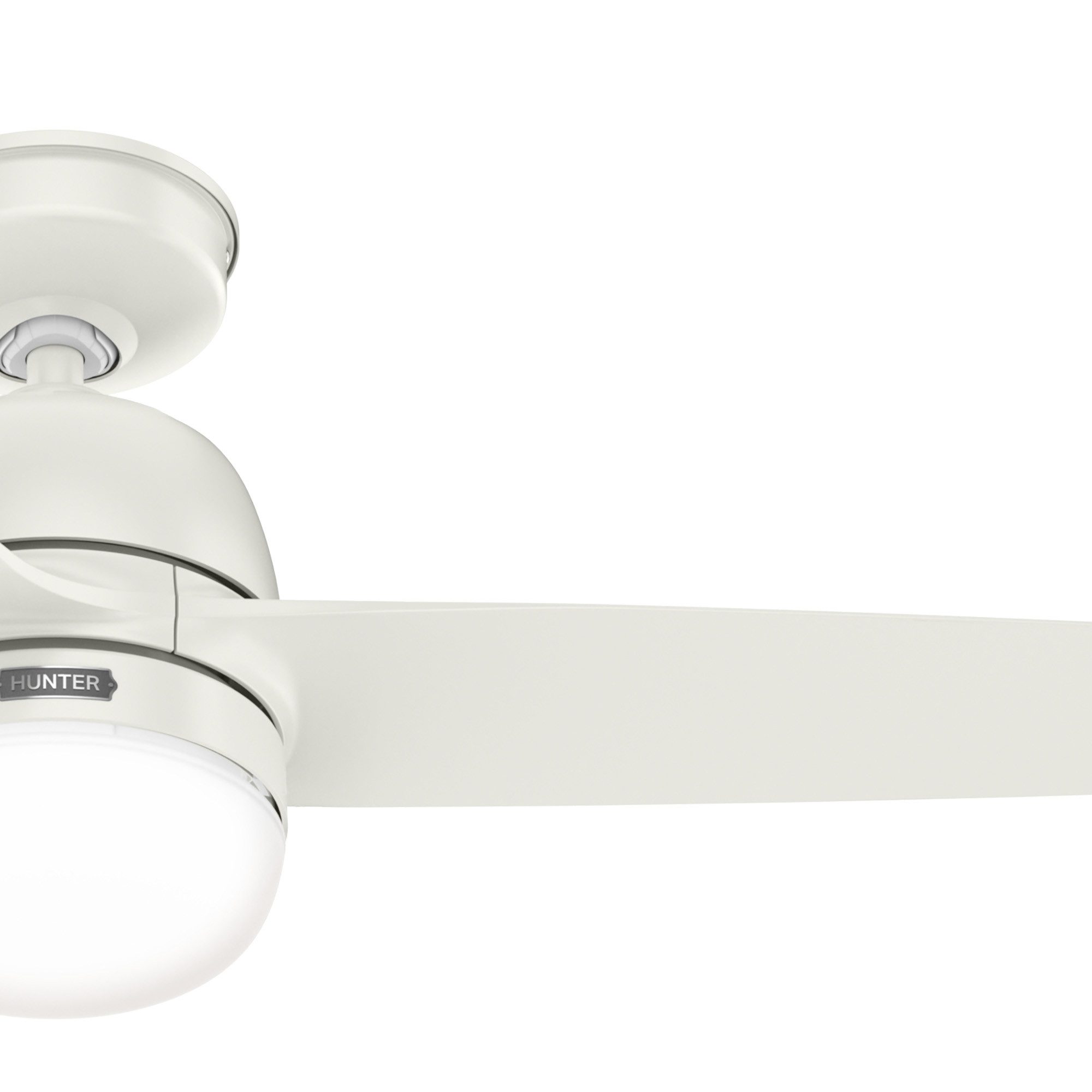 Hunter Outdoor Deckenventilator Seawave Weiß mit Licht