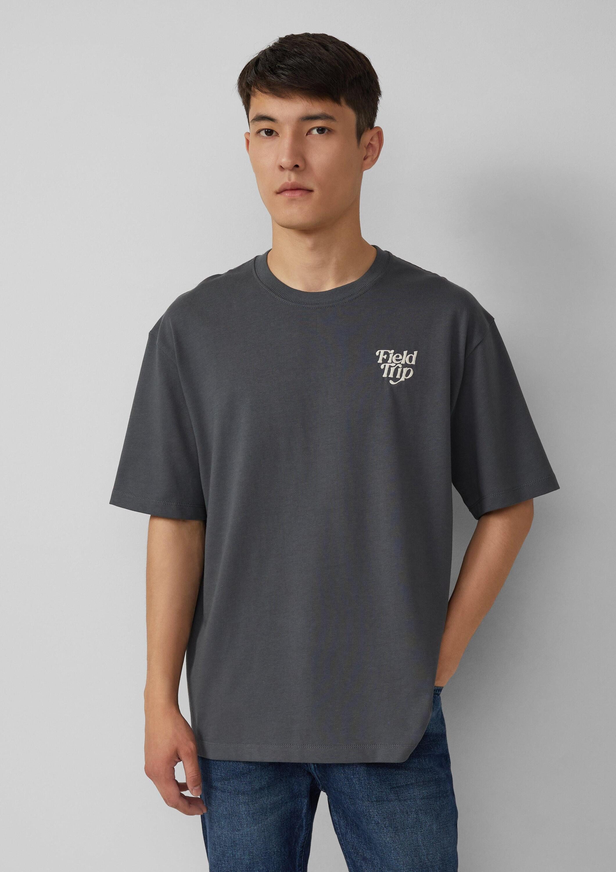 s.Oliver Kurzarmshirt T-Shirt Heavy Jersey T-Shirt im Relaxed Fit mit Stick günstig online kaufen