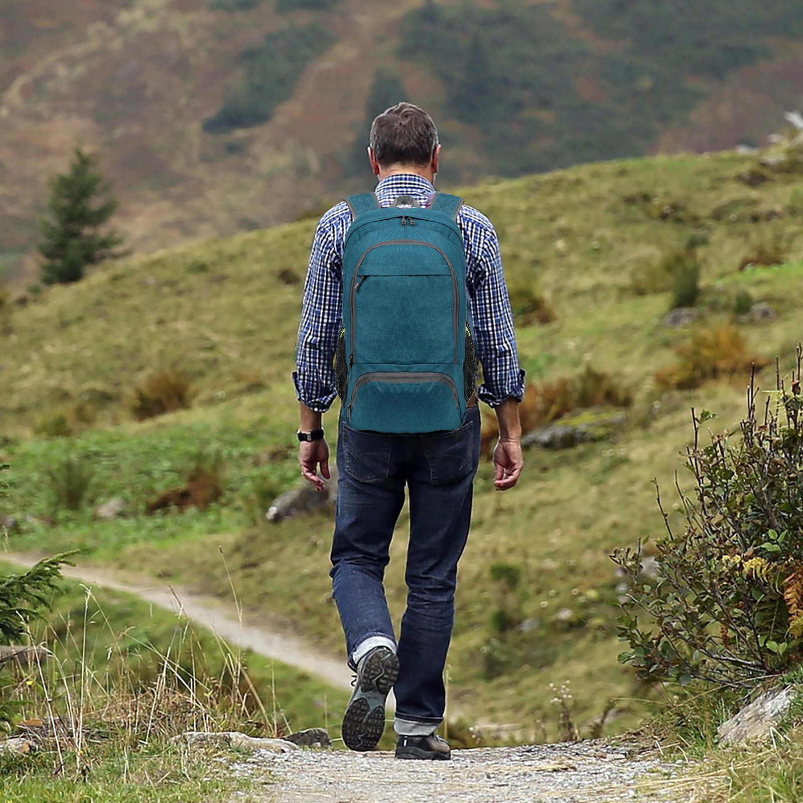 TAN.TOMI Wanderrucksack 23L Rucksack Leicht Faltbarer Reiserucksack Seitent günstig online kaufen