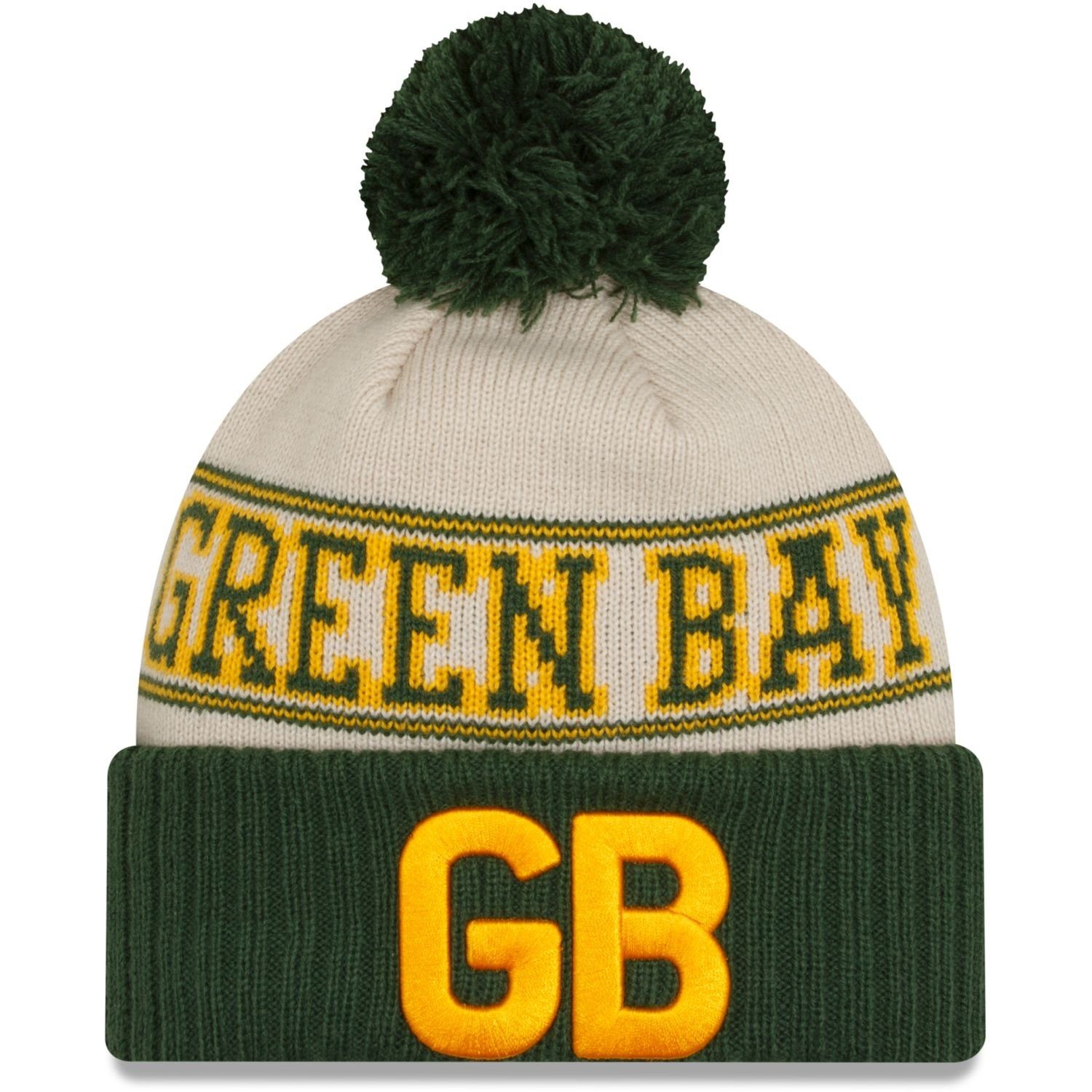 New Bay HISTORIC Green Era Packers Fleecemütze SIDELINE NFL