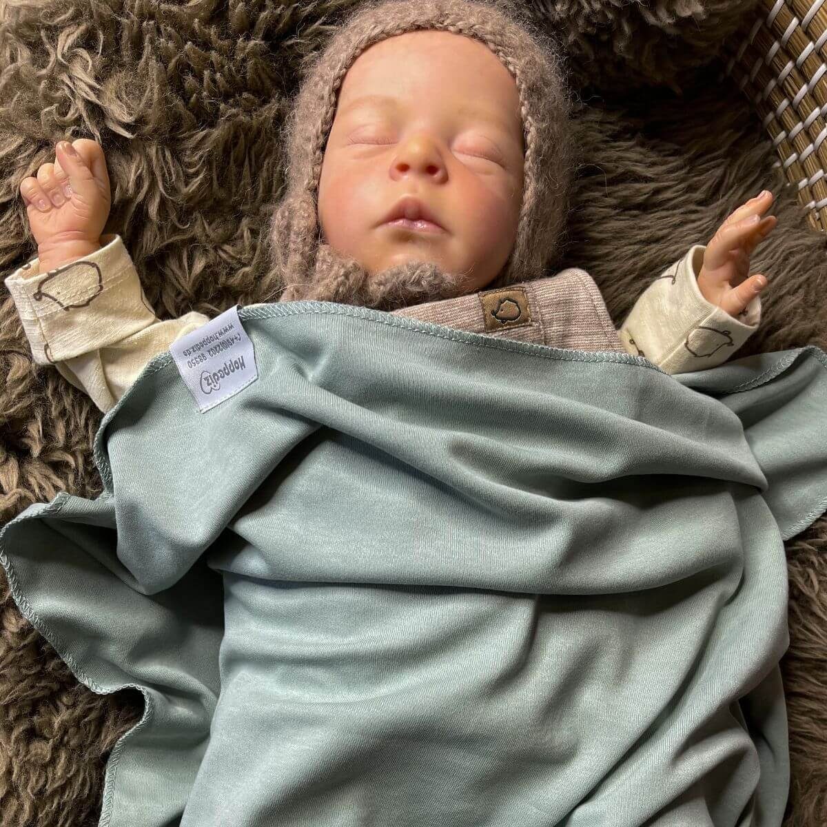 Babydecke Pucktuch, Hoppediz – Bild 3 von 5