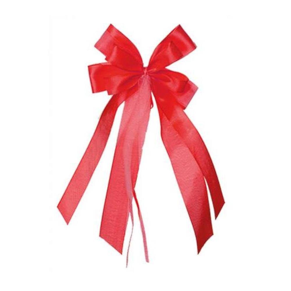 Nestler Schultüte Rot klein, Geschenkschleife