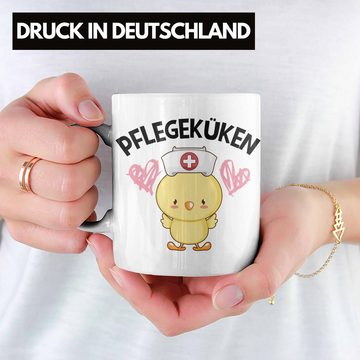 Trendation Tasse Trendation - Pflegeküken Tasse Geschenk Krankenschwester Ärztin Lustige Kaffeetasse Geschenkidee Altenpflegerin Pflegerin