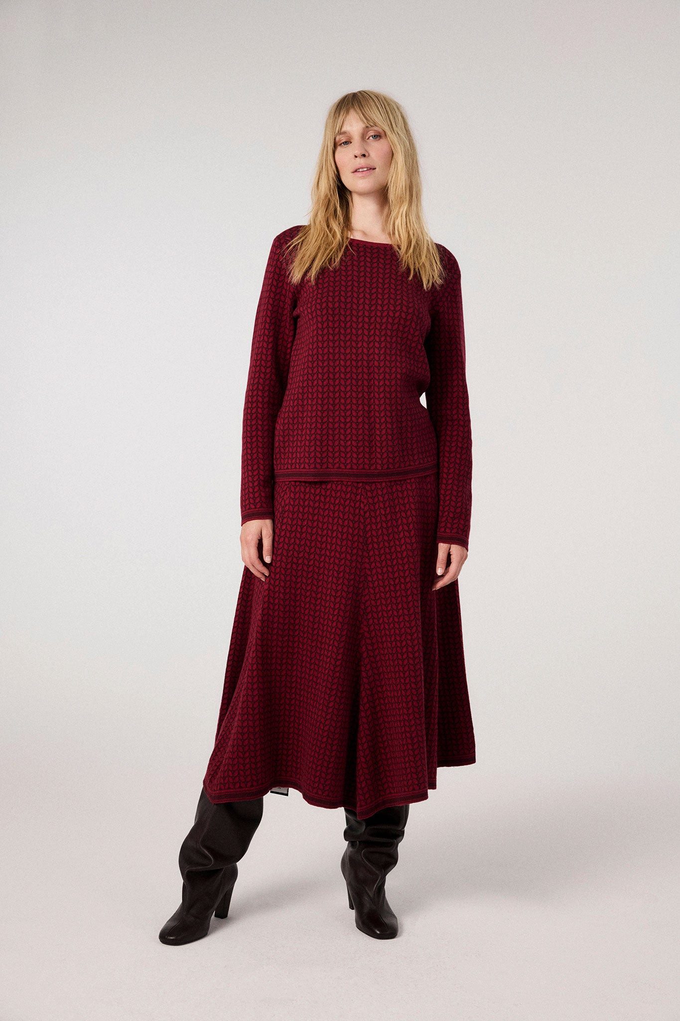 Himalaya Clothing Strickpullover Pullover Damen mit Blattdesign - Strickpul günstig online kaufen