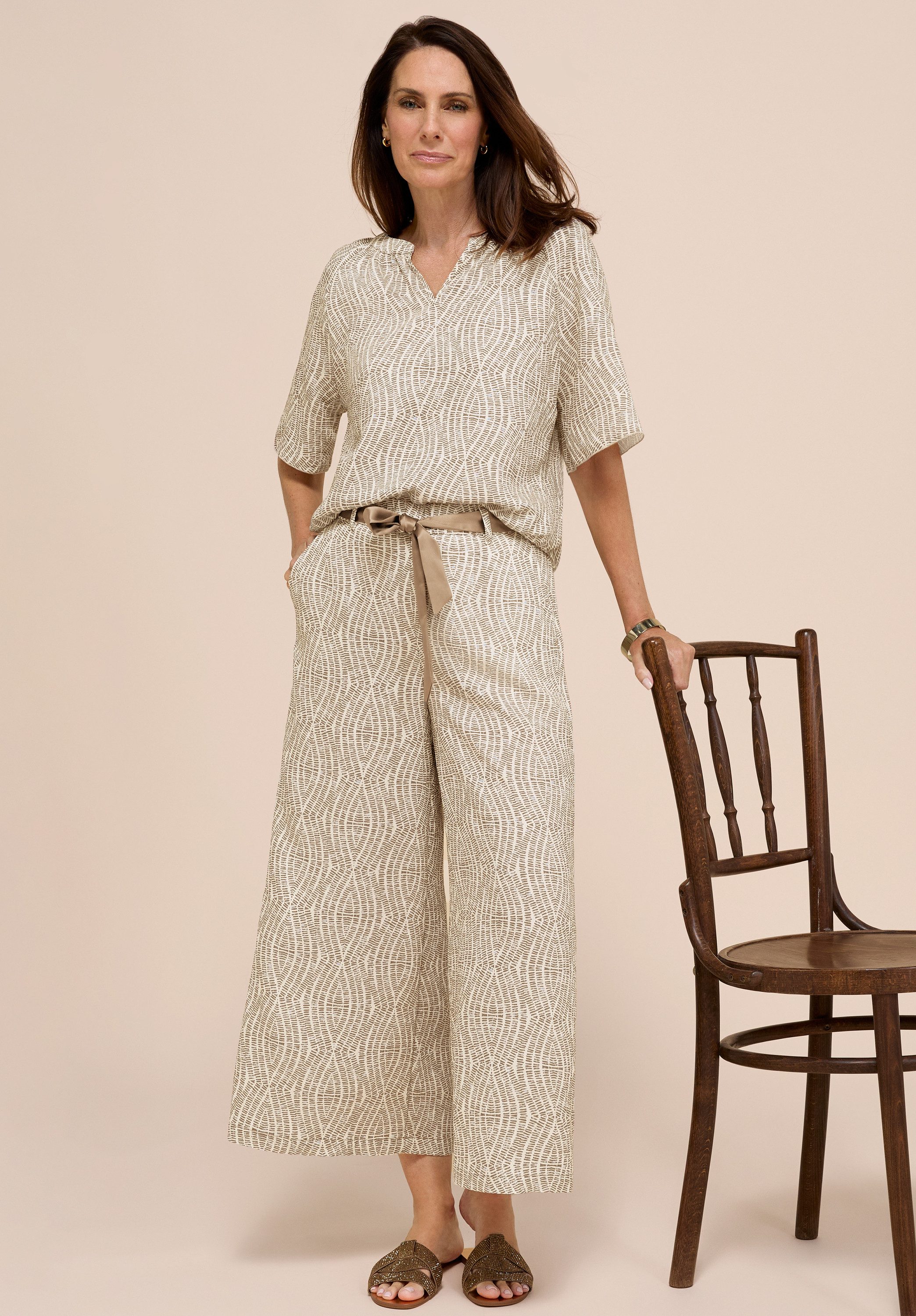 bianca Culotte PARIGI mit modernem weiten Bein und angesagtem Druck