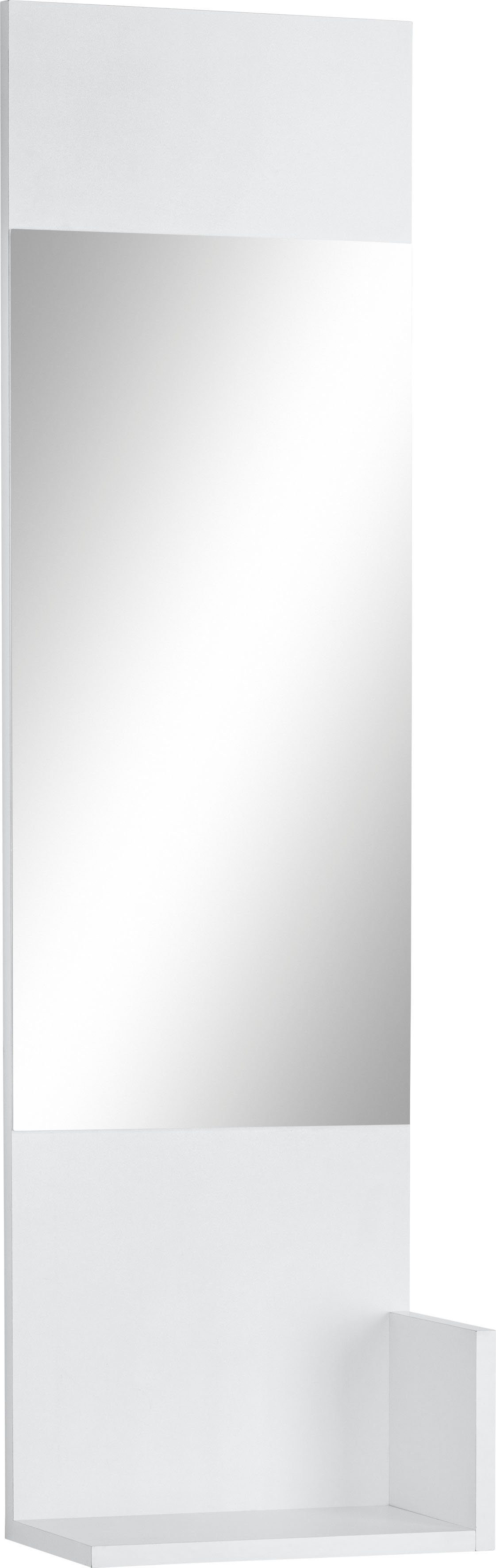 INOSIGN Spiegelpaneel Kosmo, Breite 32 cm, mit 1 Ablage weiß